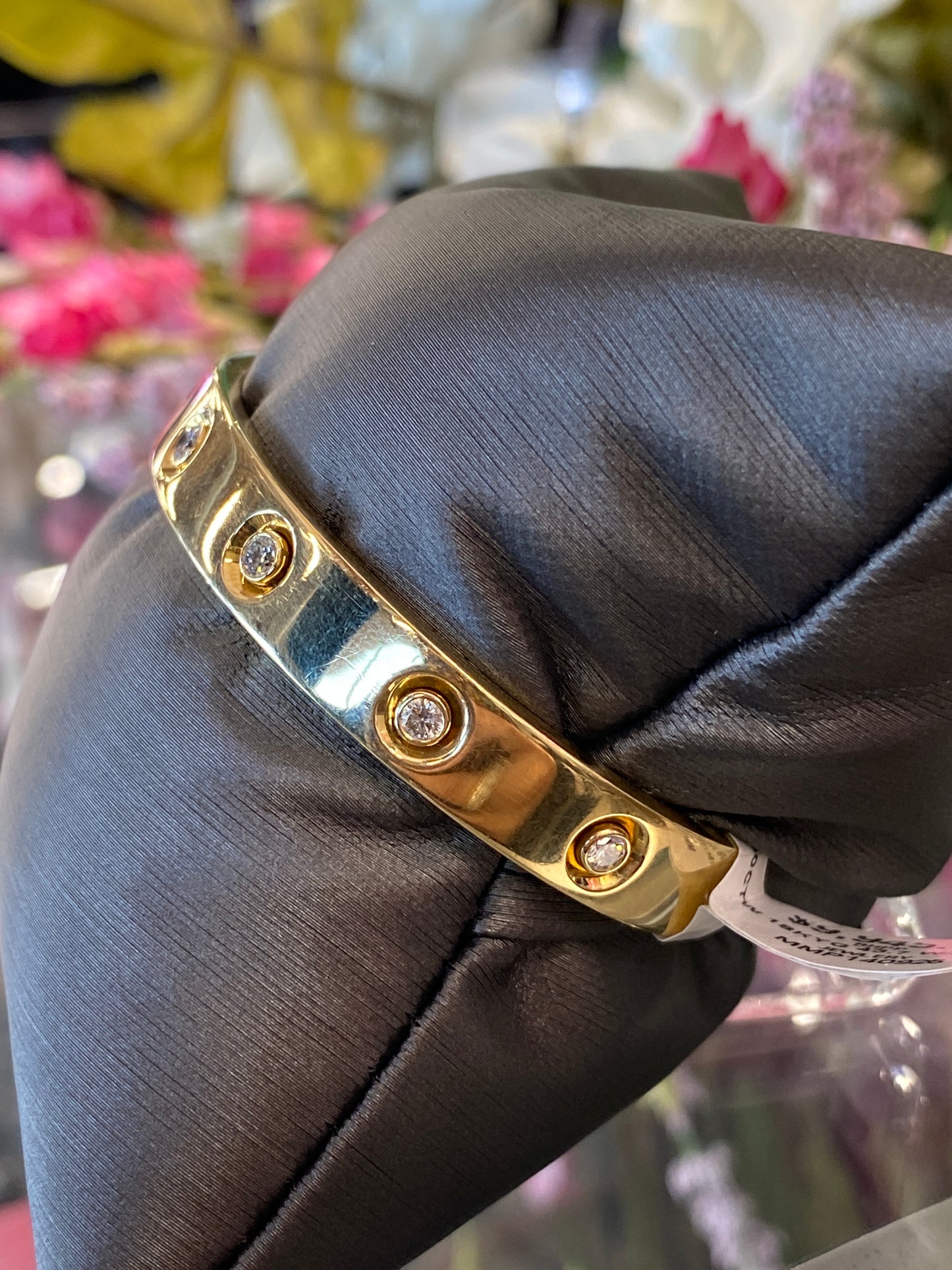 18k Yellow Diamond Cuff Bracelet