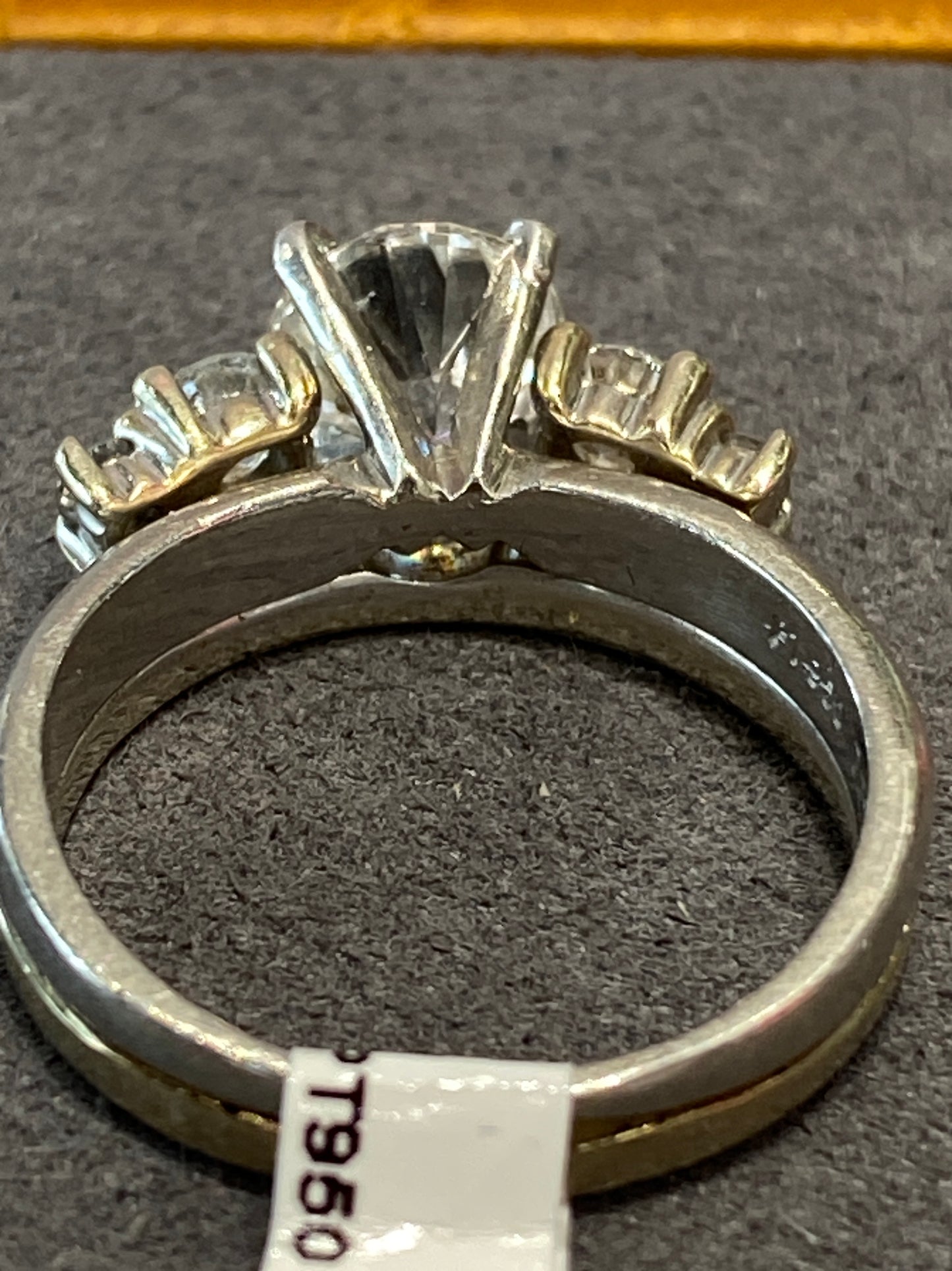 Platinum & 14k White Gold Diamond Wedding Set