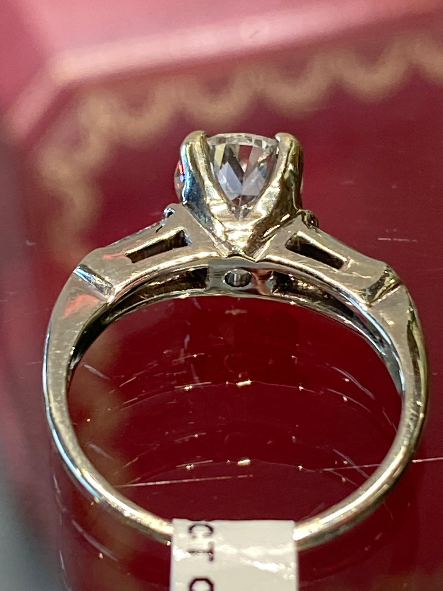 14k White Gold Engagement Ring