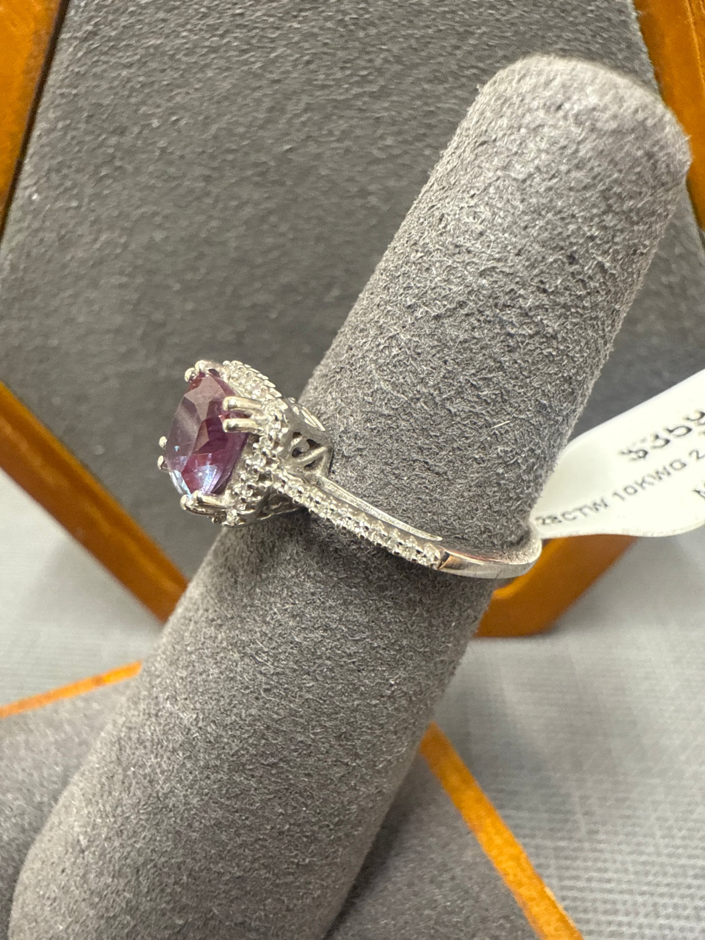 White gold ring