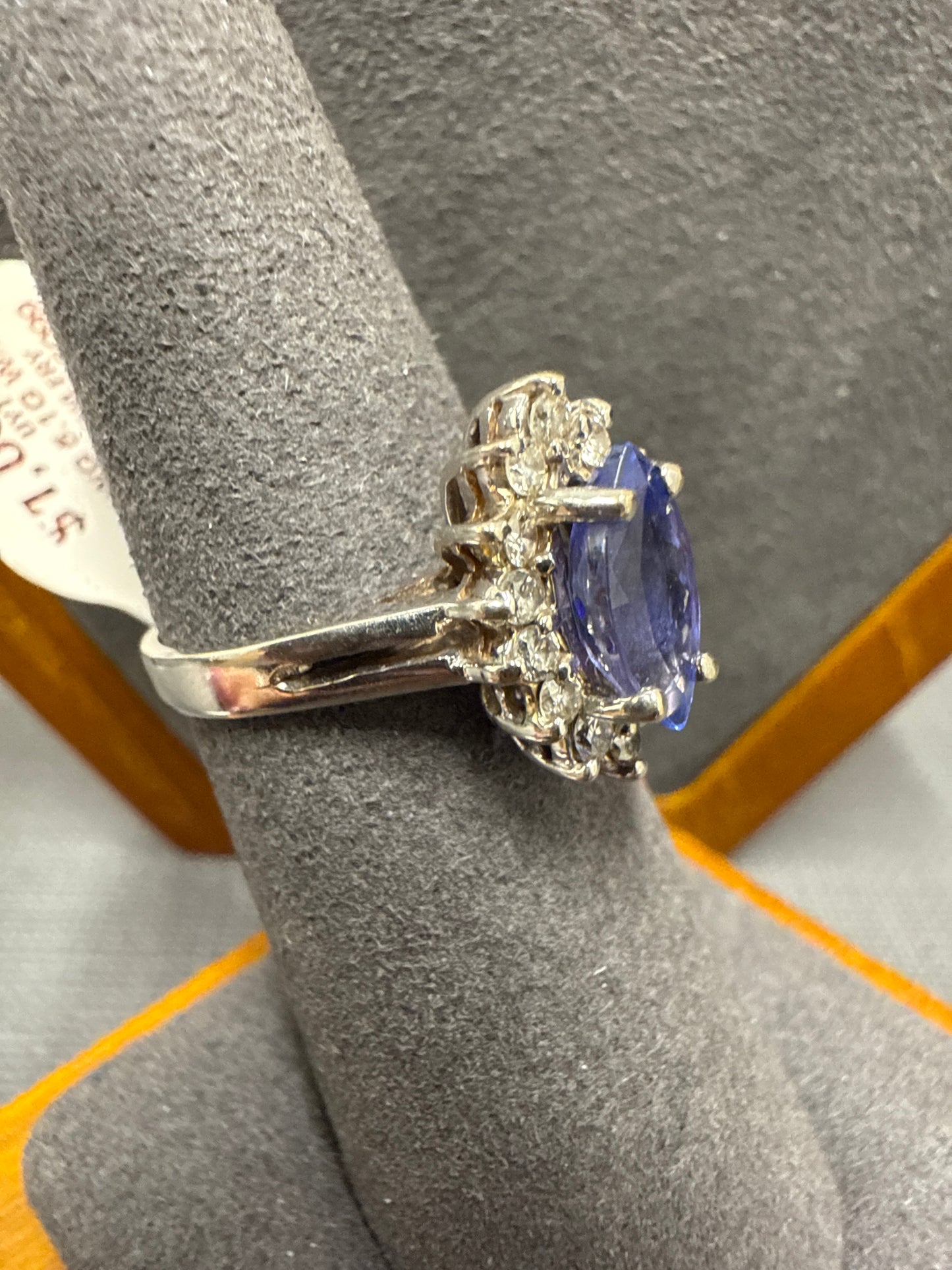 White gold ring