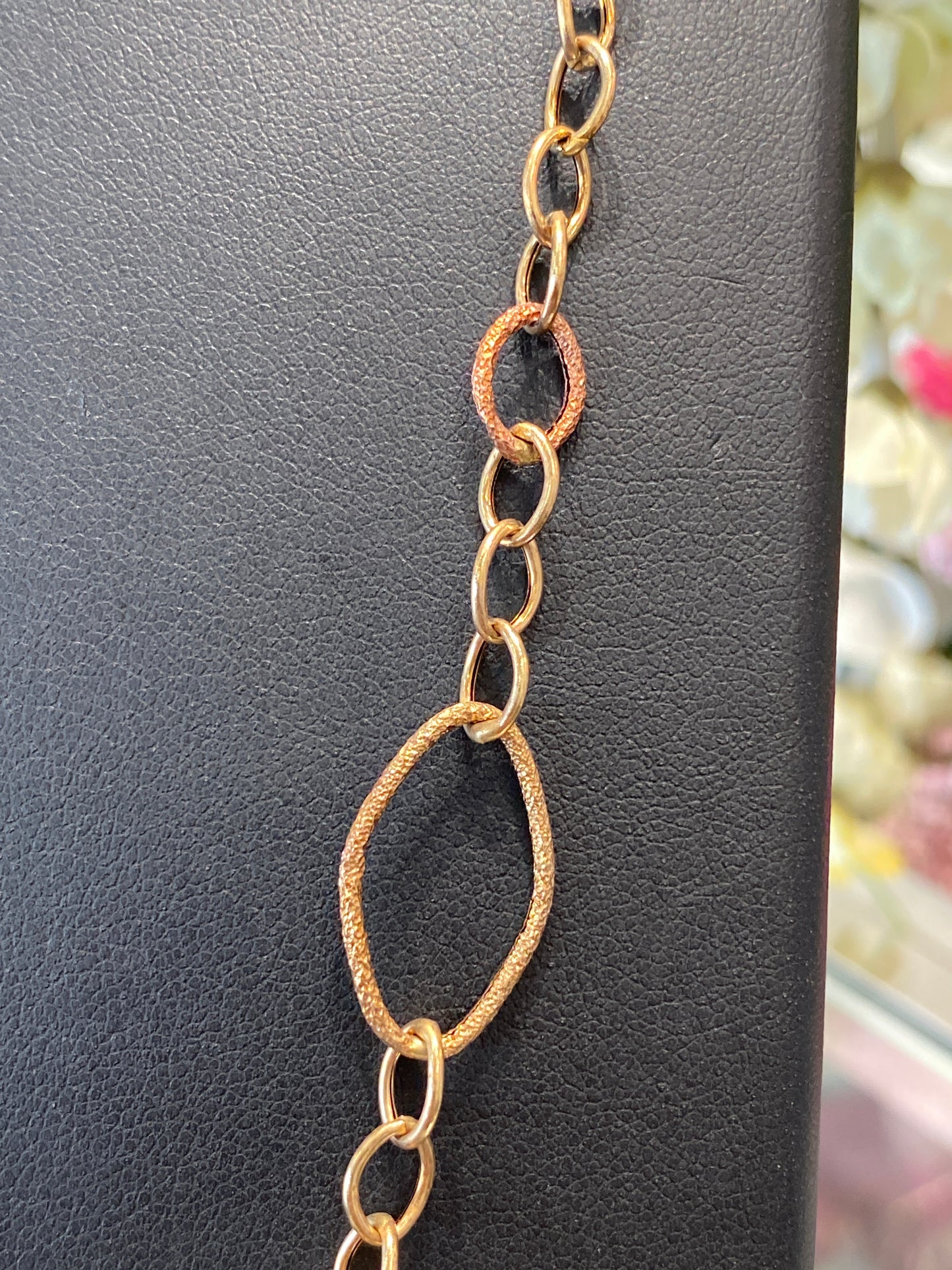 14k Two Tone Fashion Chain