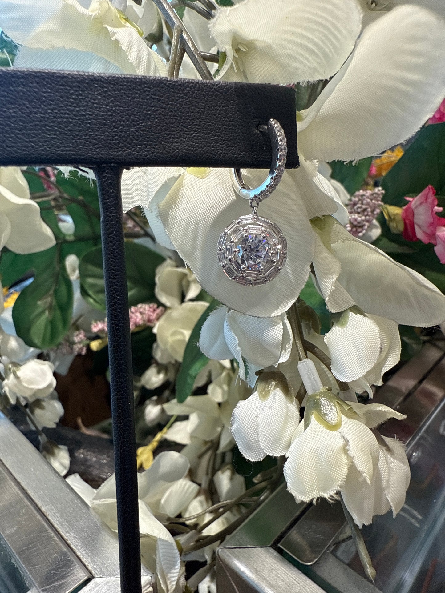 Silver earrings