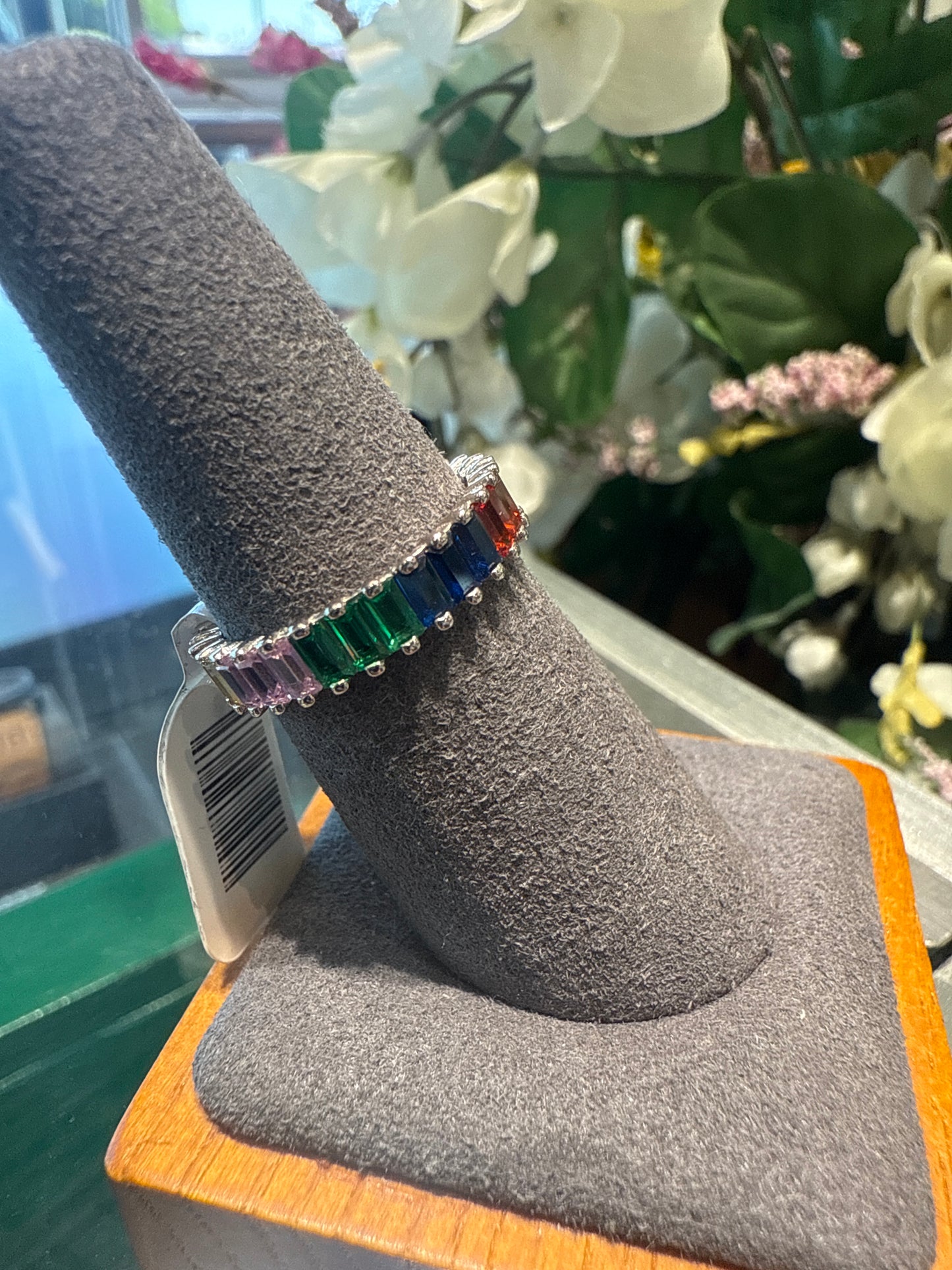 Silver eternity ring