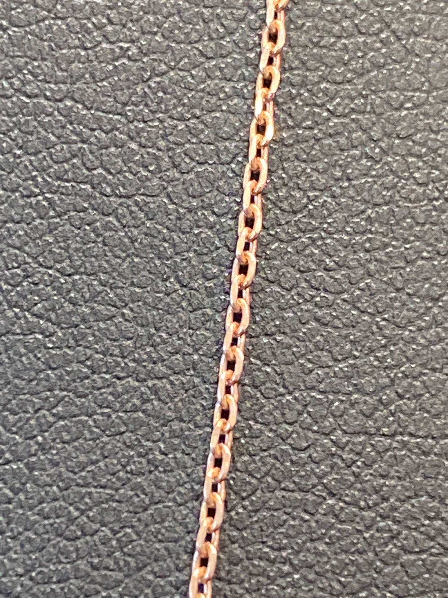 Silver Link Chain W/Rose Gold Plating