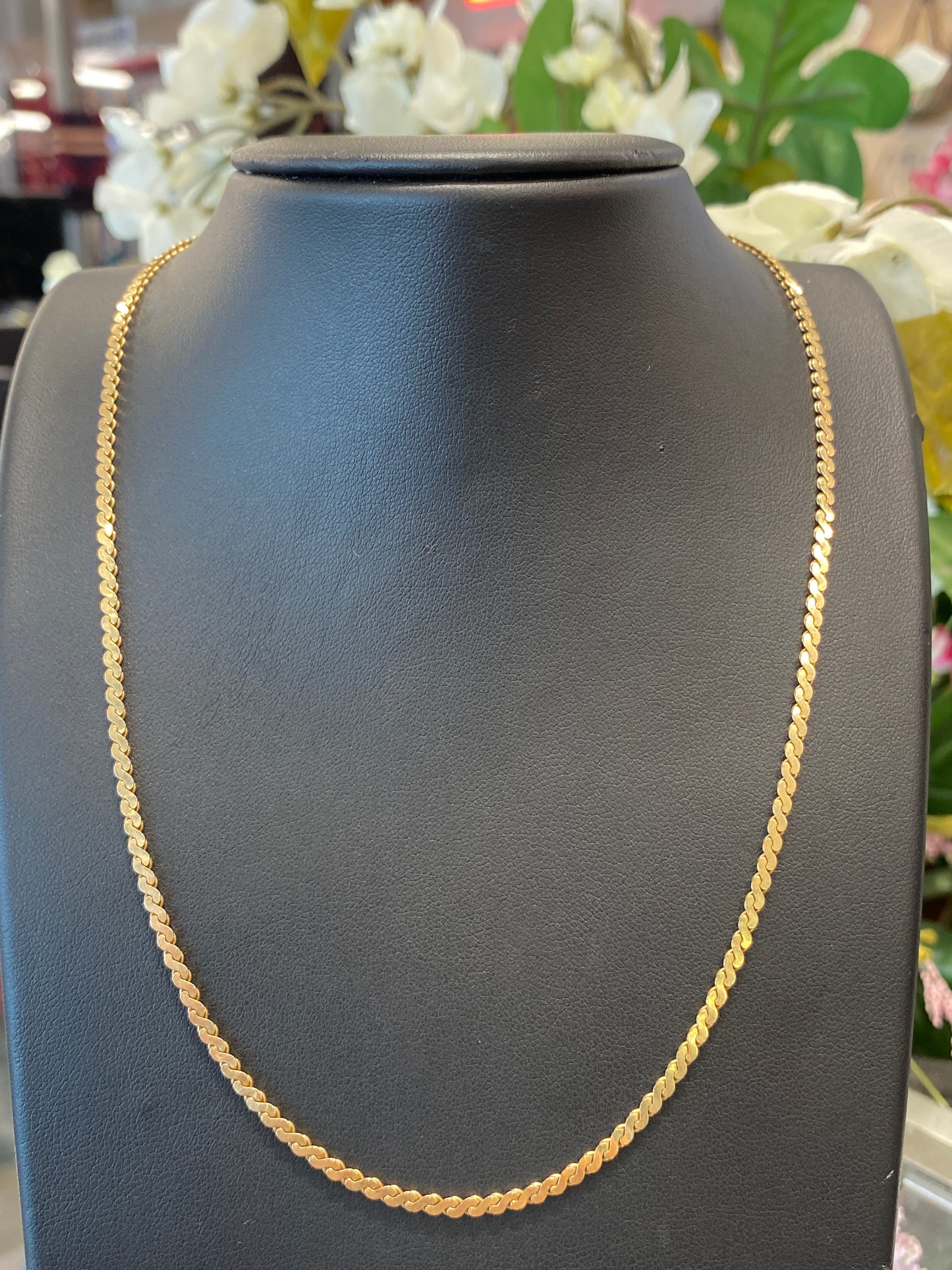 14k Yellow Gold Serpentine Chain