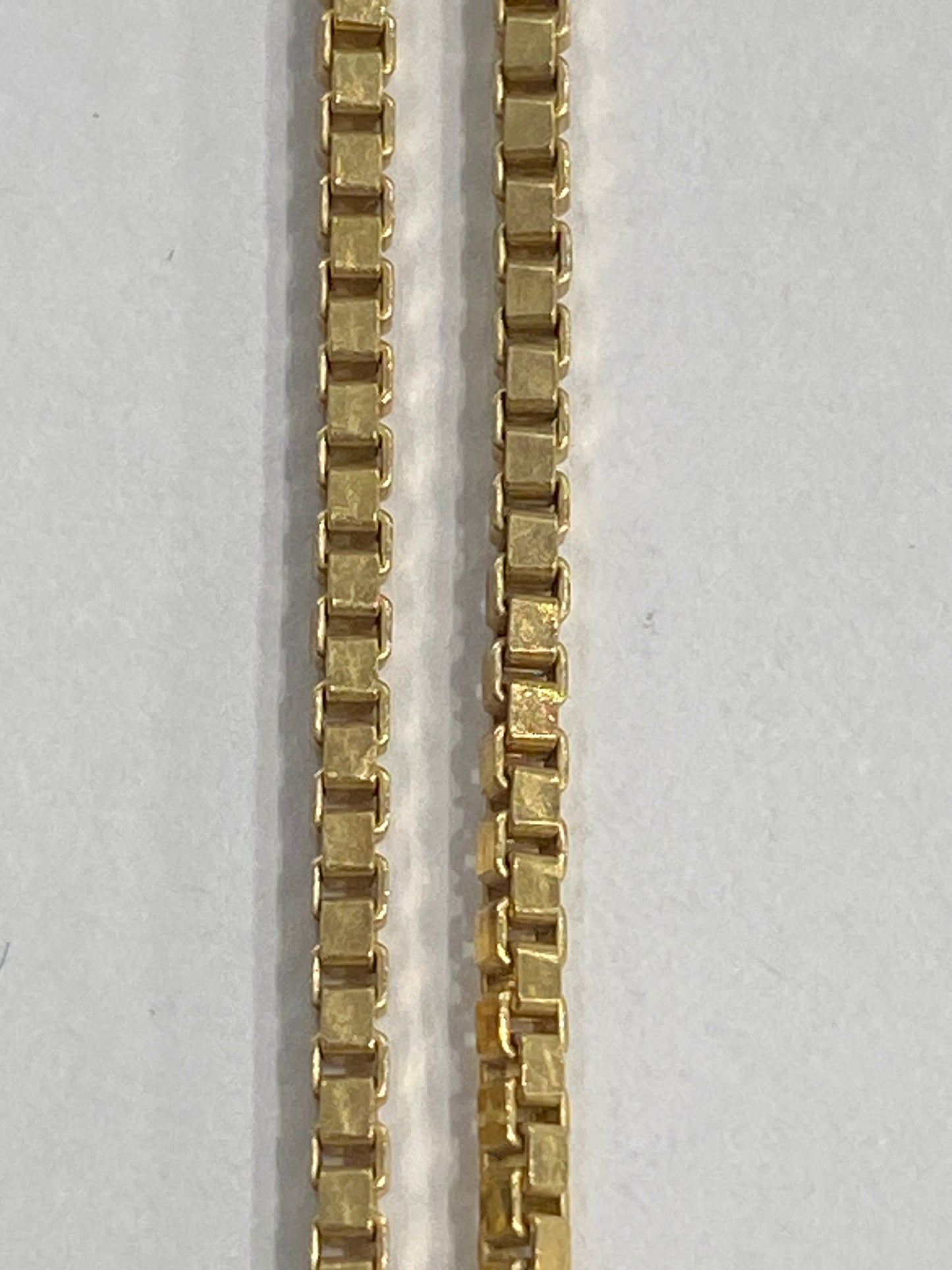 14k Yellow Gold Box Link Chain