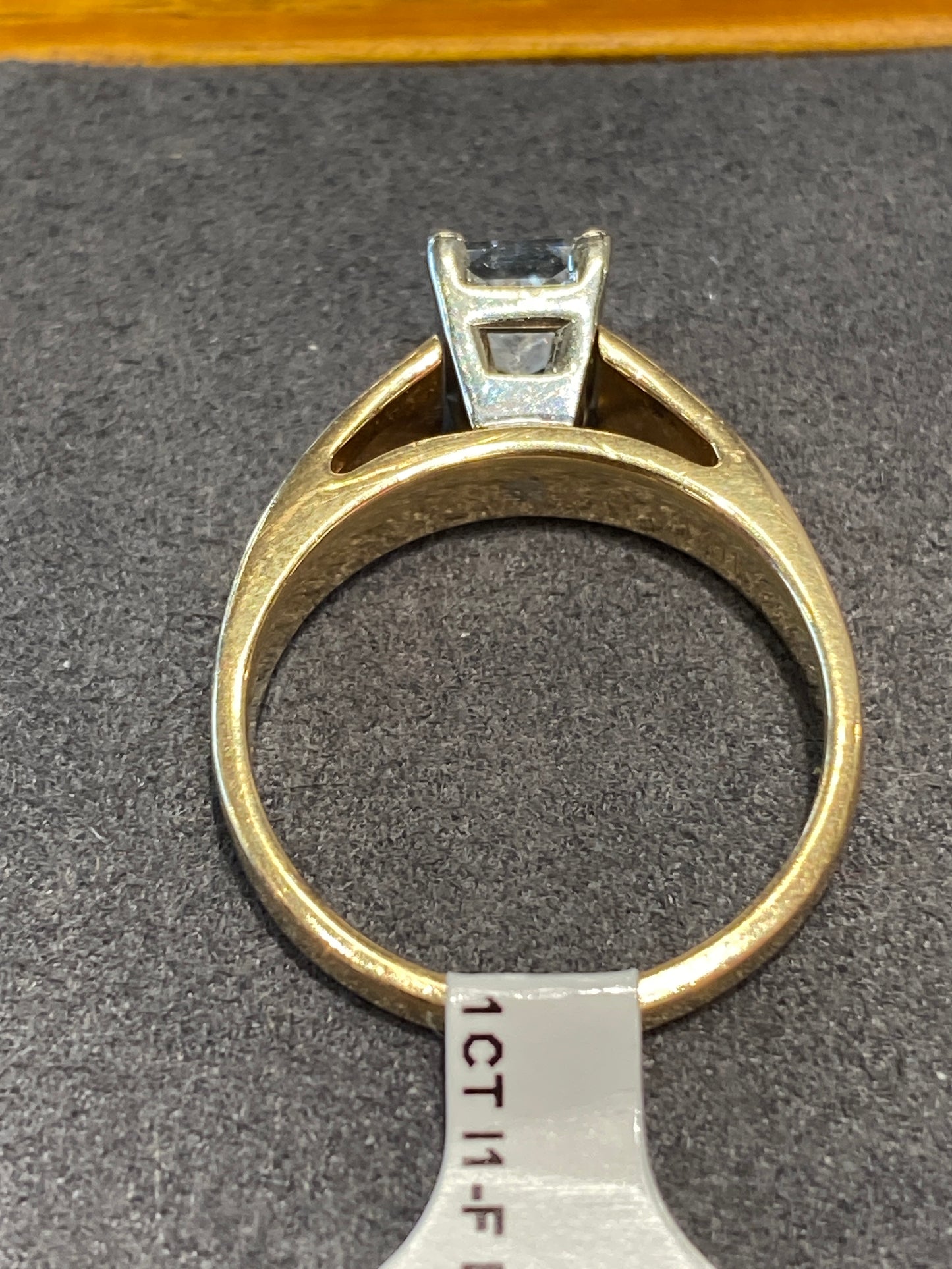 14k Two Tone Gold Diamond Engagement Ring