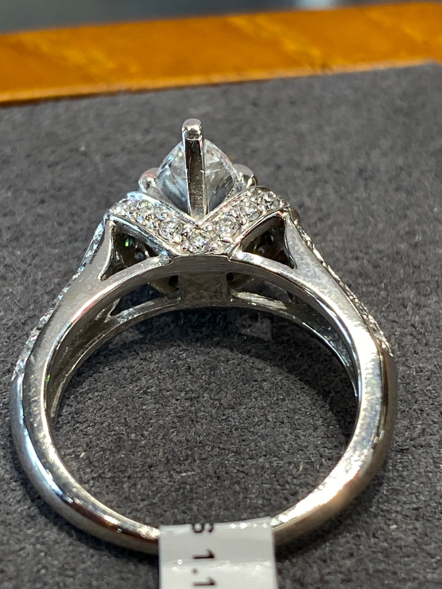 14k White Gold Engagement Ring
