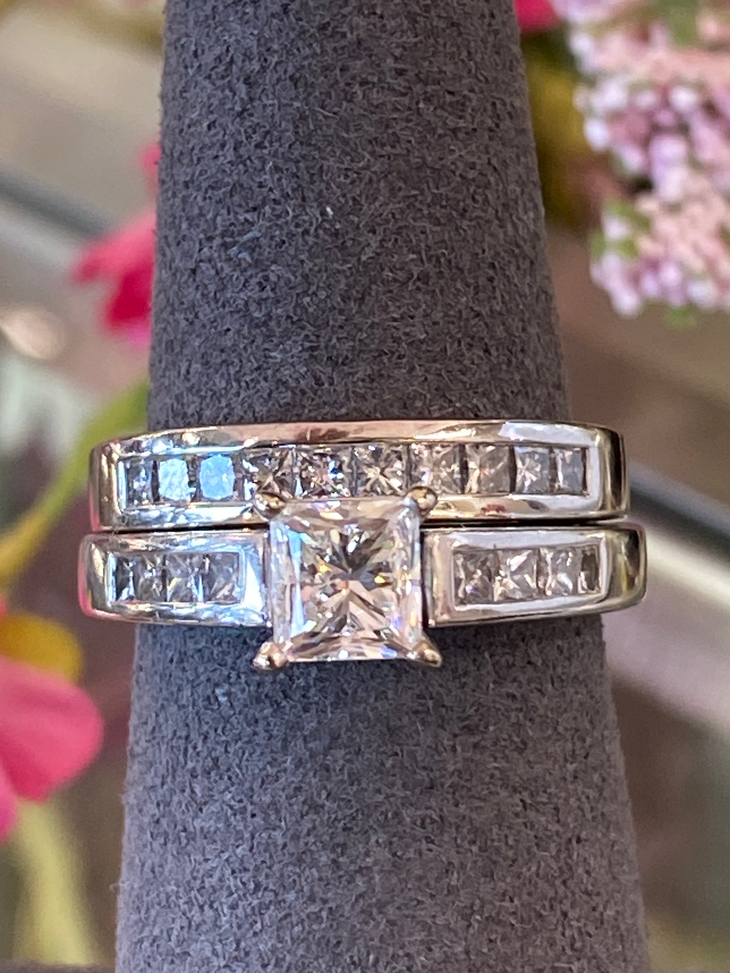 Platinum Diamond Wedding Set