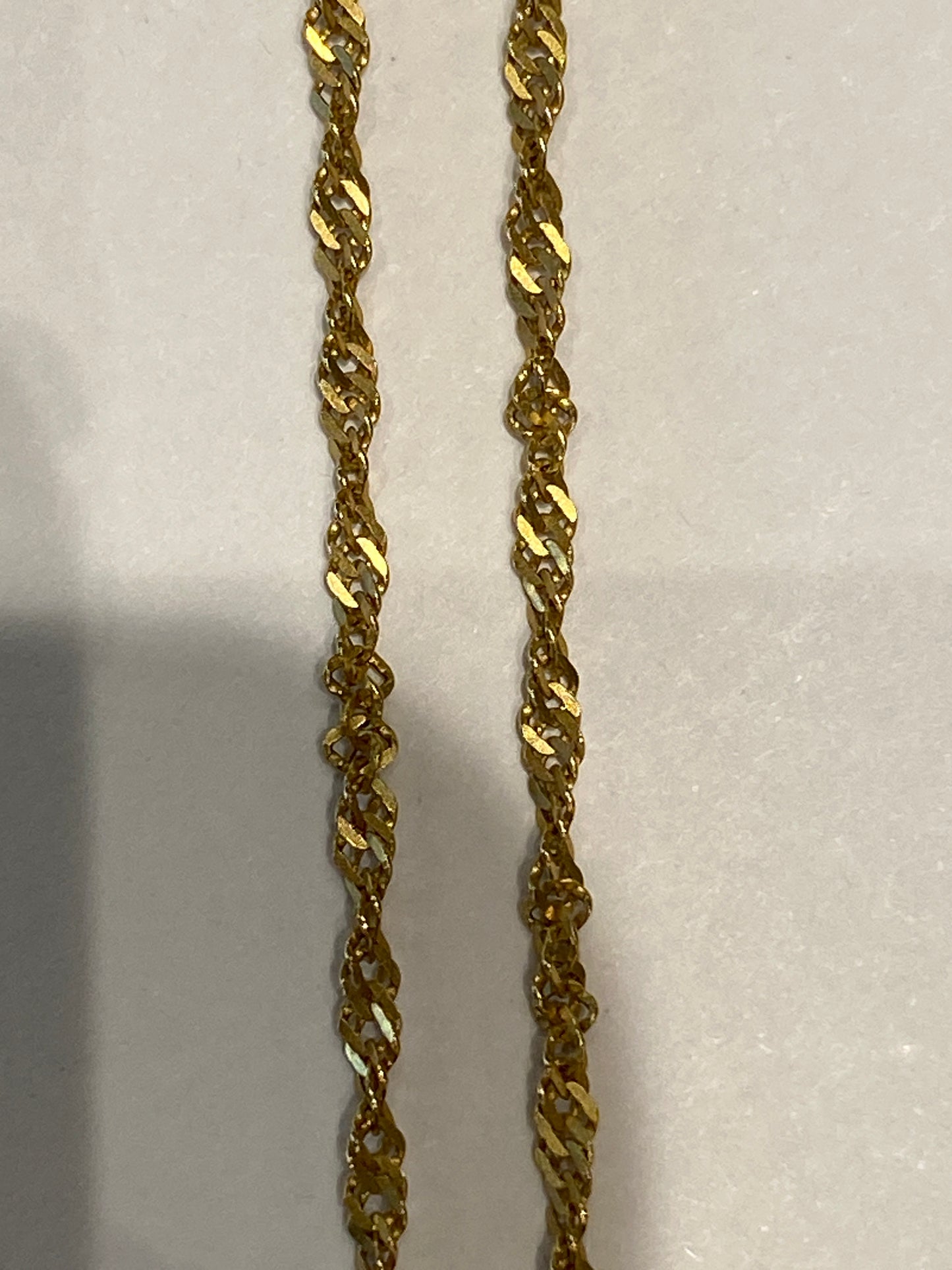 14k Yellow Gold Twist Chain