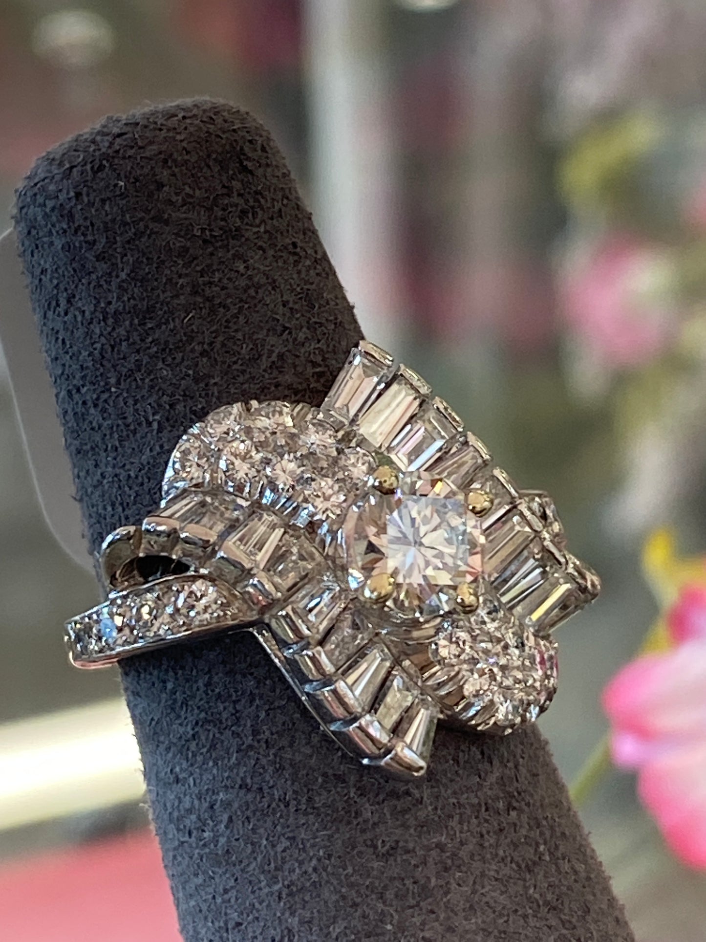 Platinum Diamond Fashion Ring