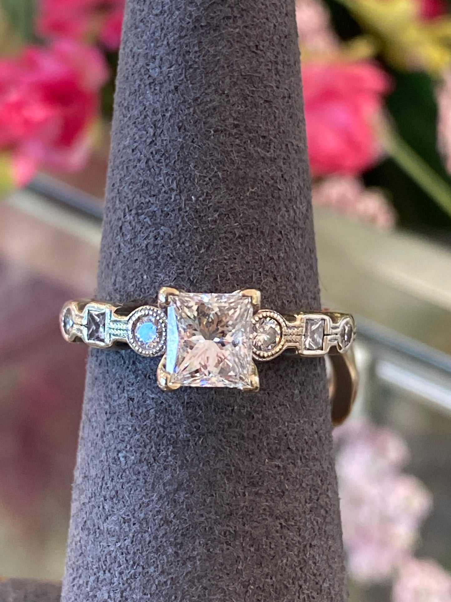 14k White Gold Diamond Wedding Set