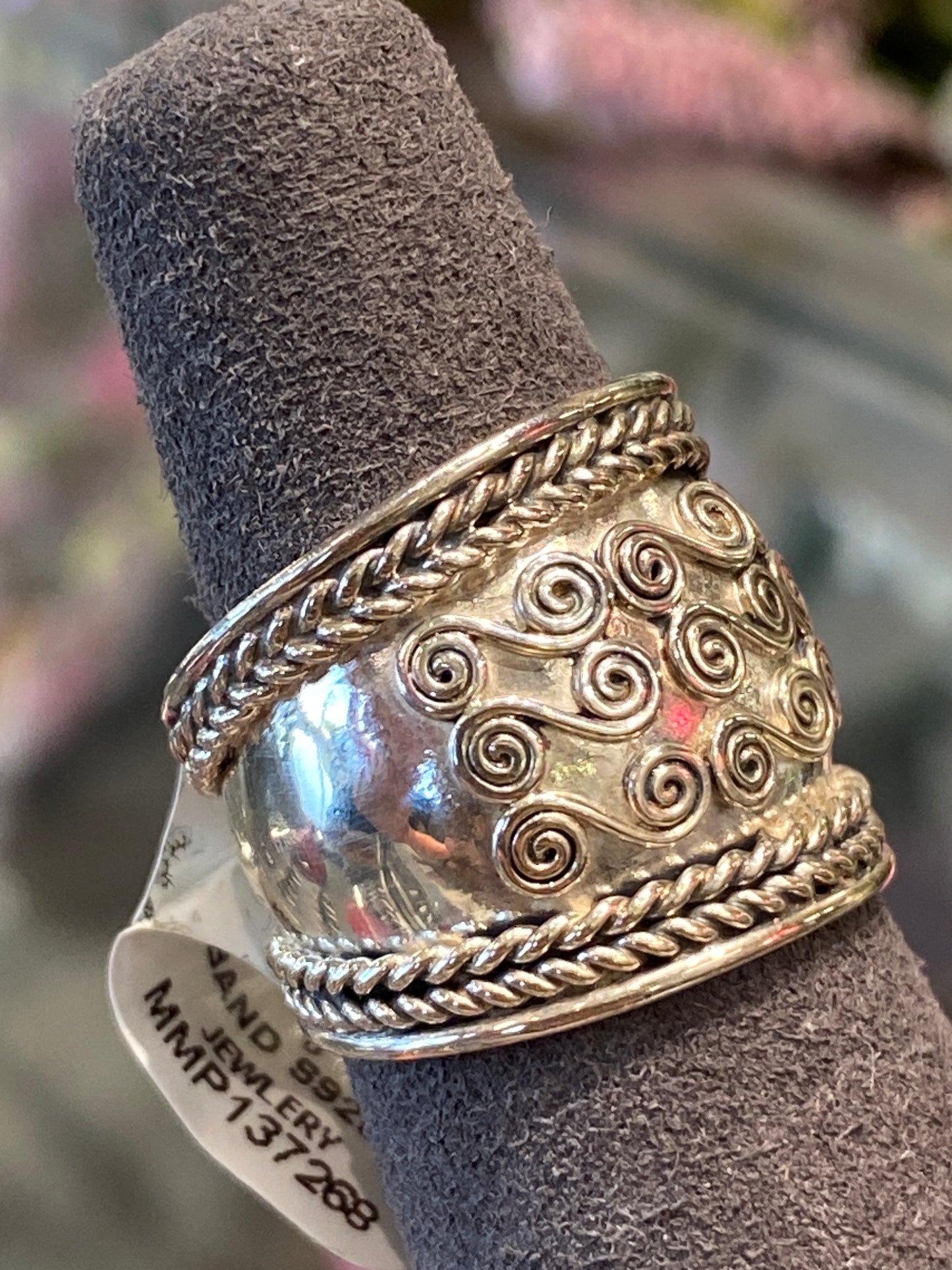 Silver Ring With Design