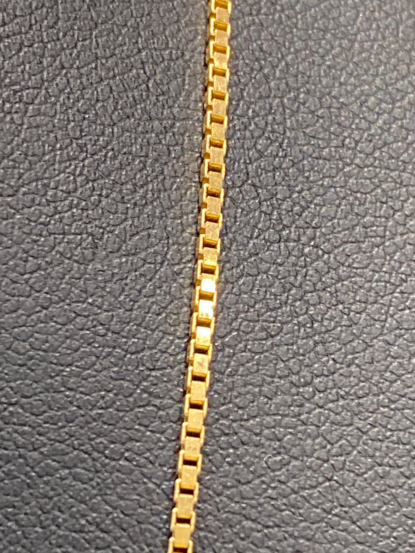 14k Yellow Gold Box Link Chain