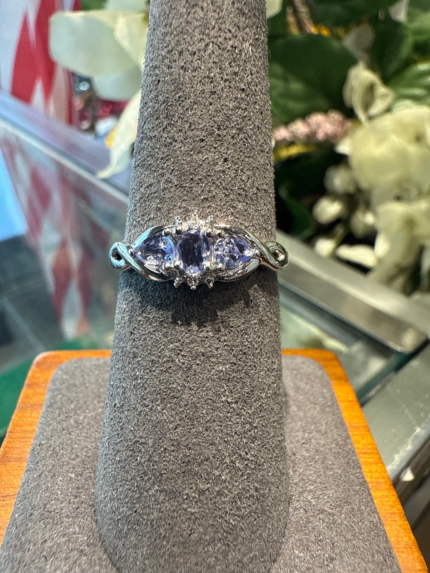 White gold ring