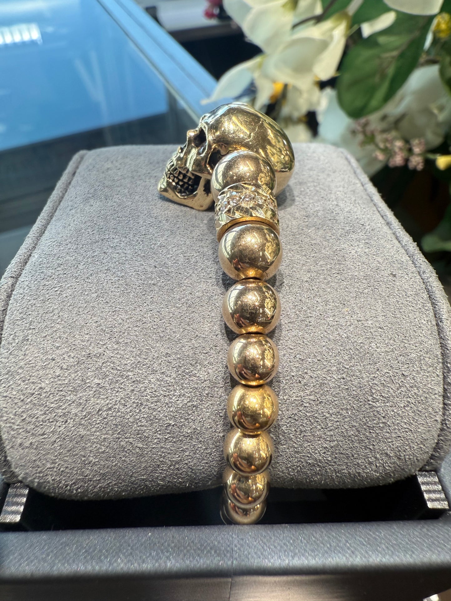 Gold Skull Bracelet