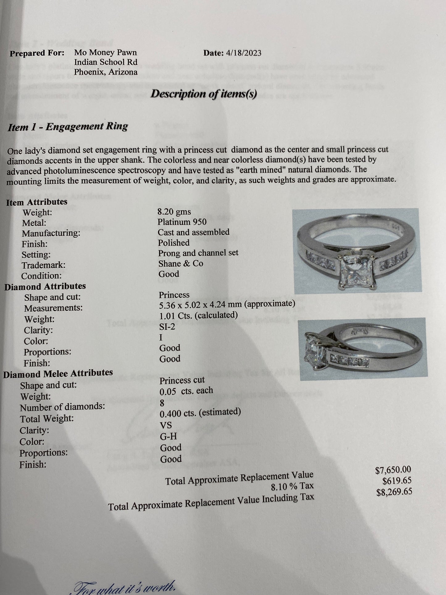 Platinum Diamond Wedding Set