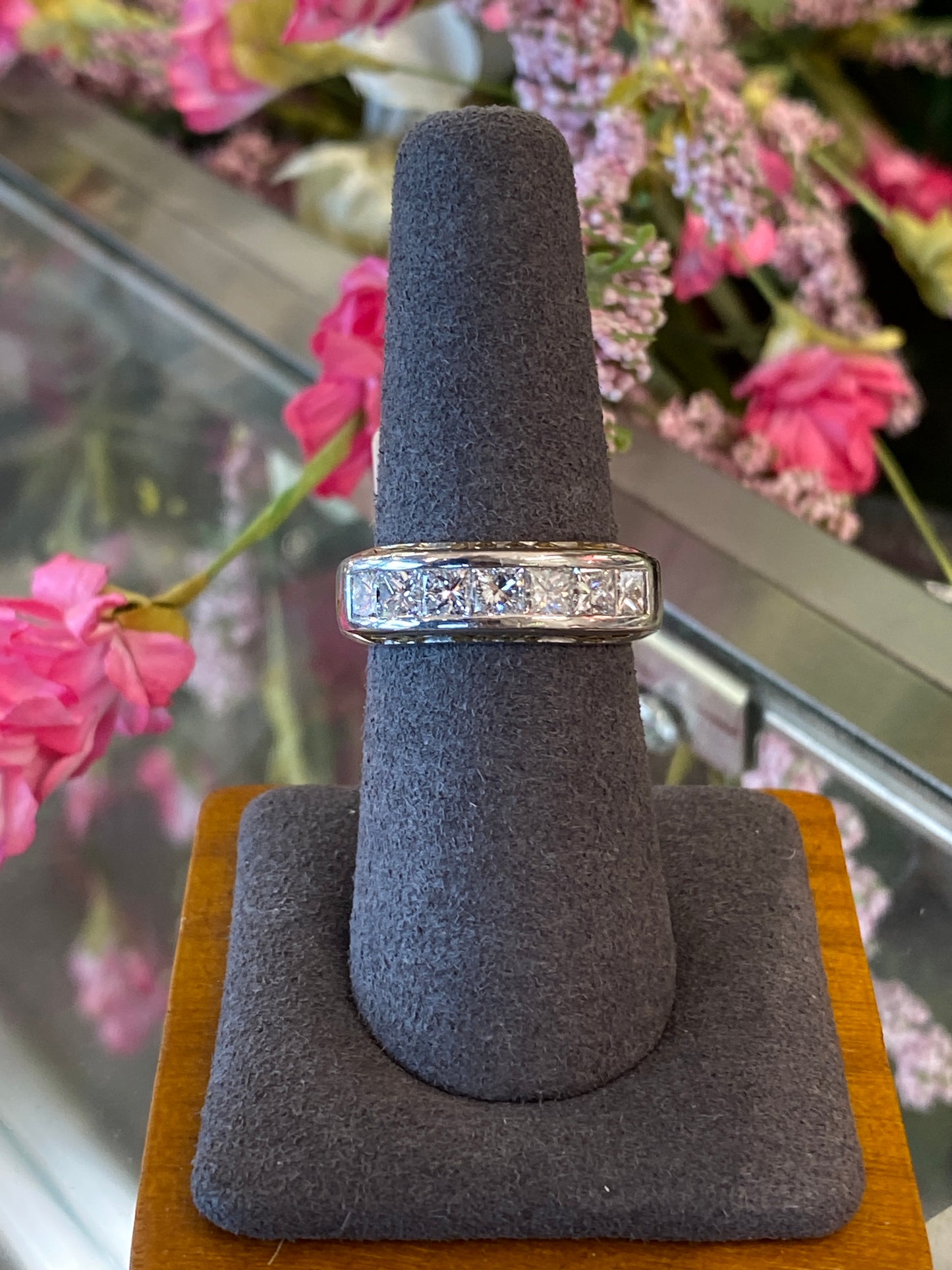 Platinum & 18K Yellow Gold Diamond Band