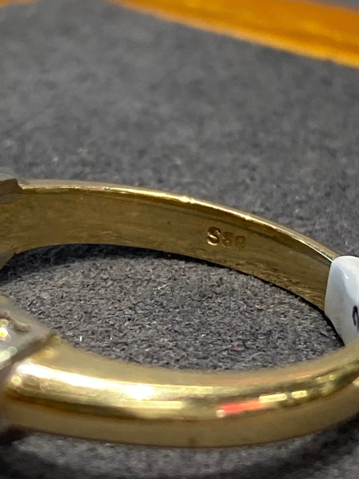 14k Yellow Gold Diamond Engagement Ring