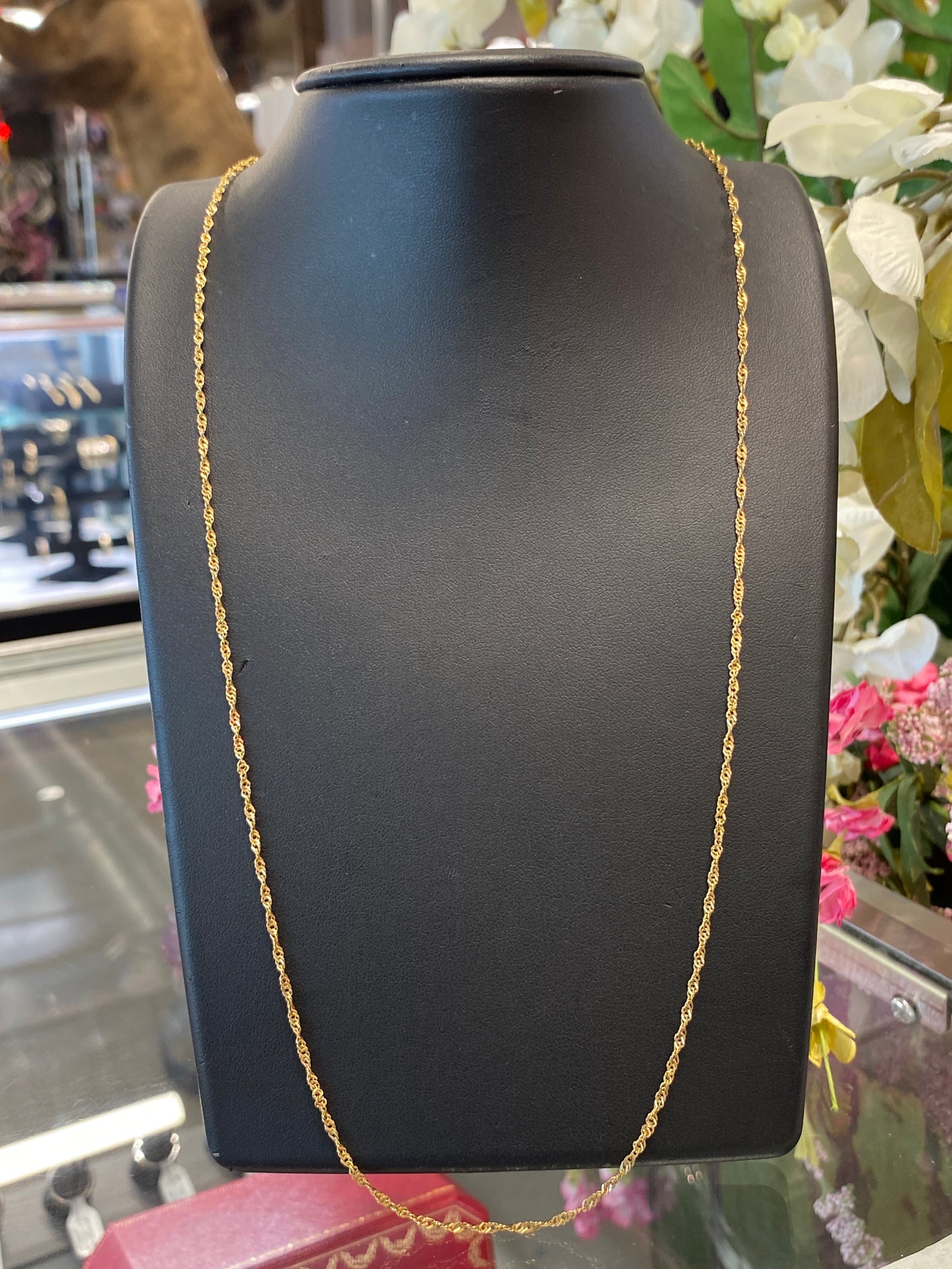 14k Yellow Gold Twist Chain