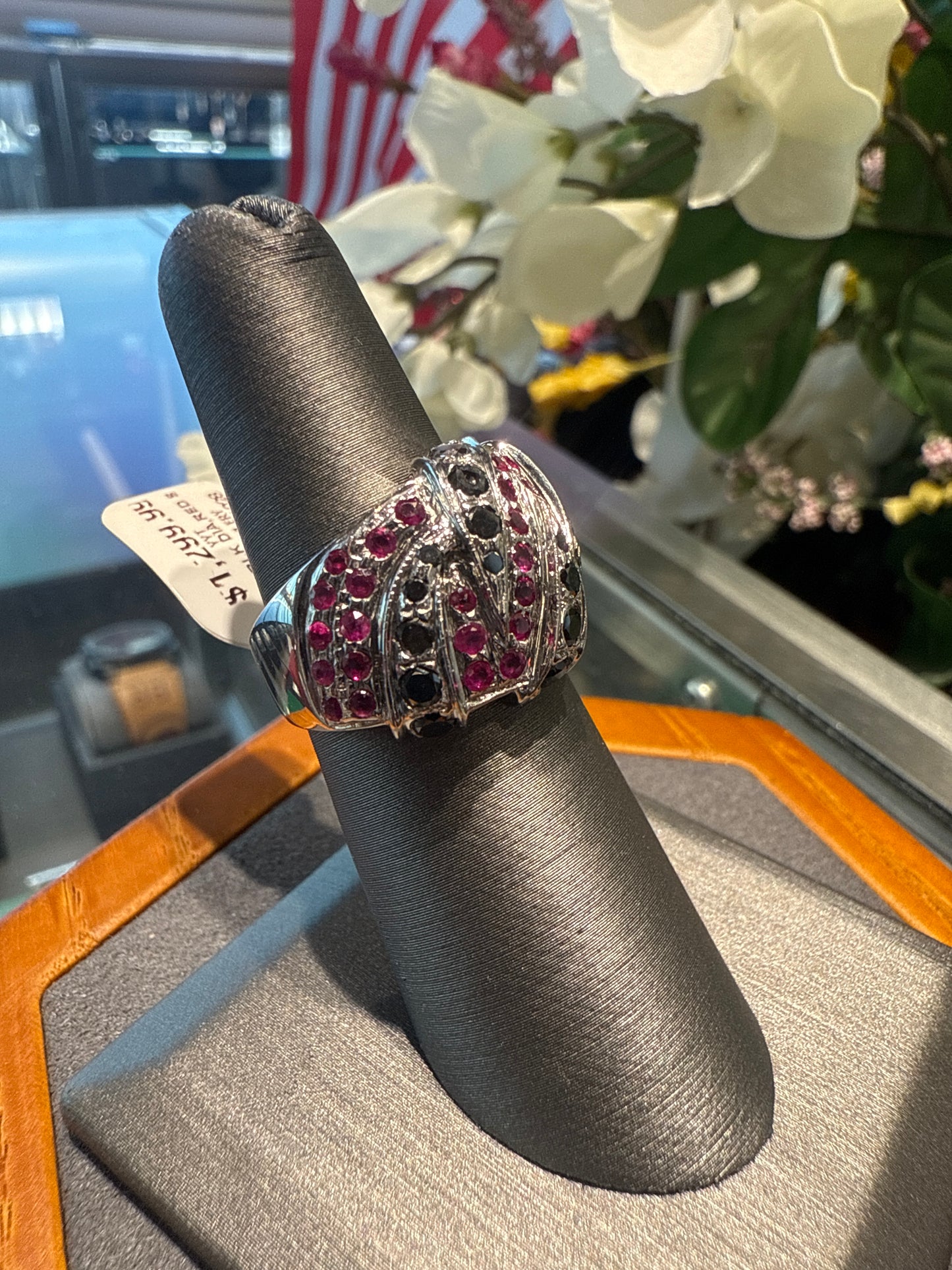 White gold ring