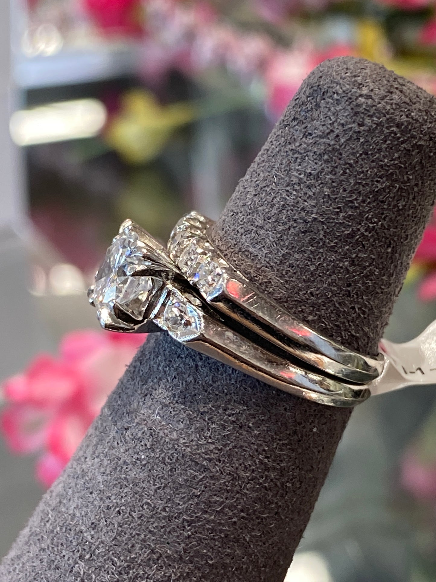 Platinum Diamond Wedding Set