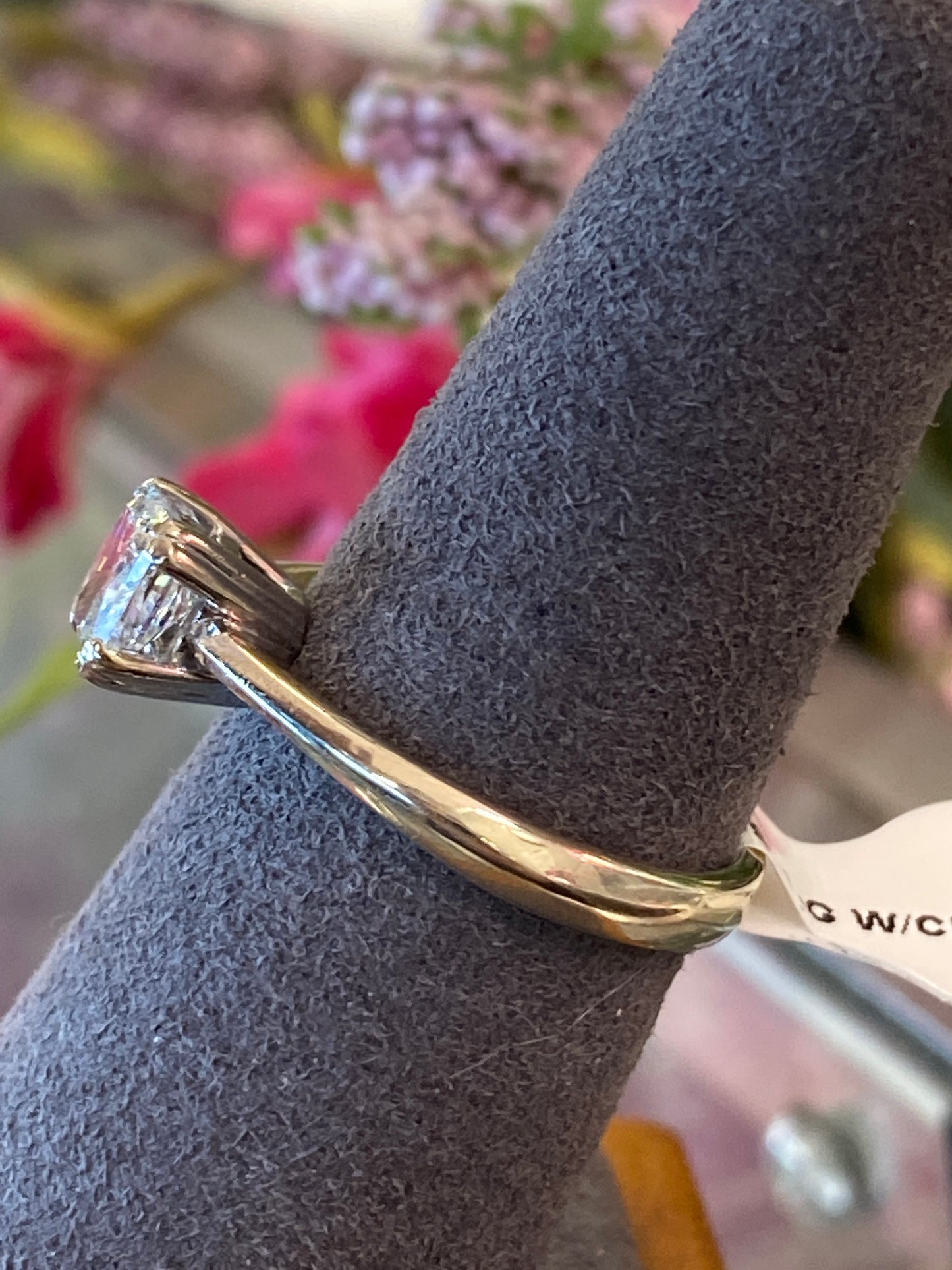 14k White Gold Engagement Ring