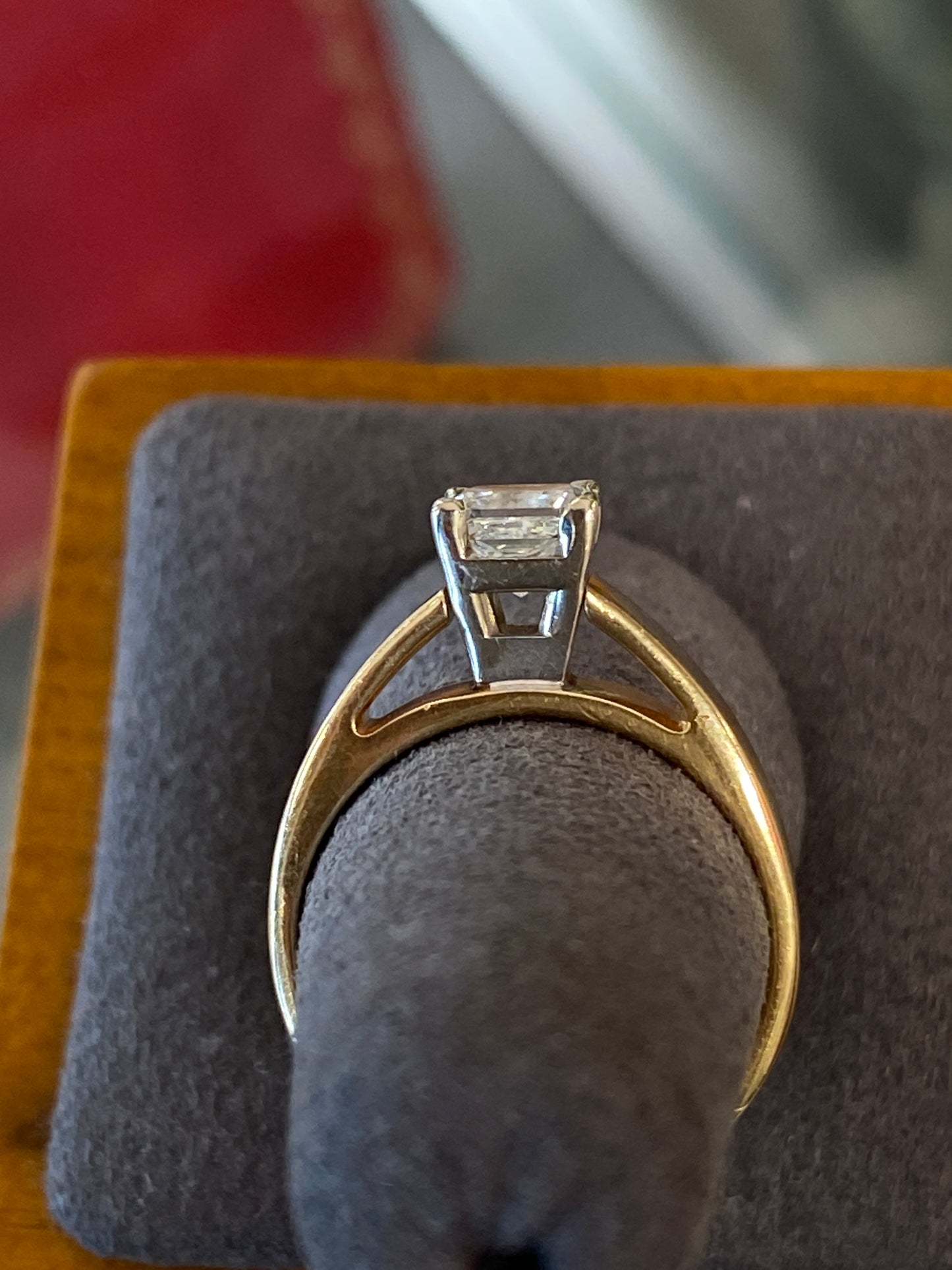 14k Two Tone Gold Diamond Engagement Ring