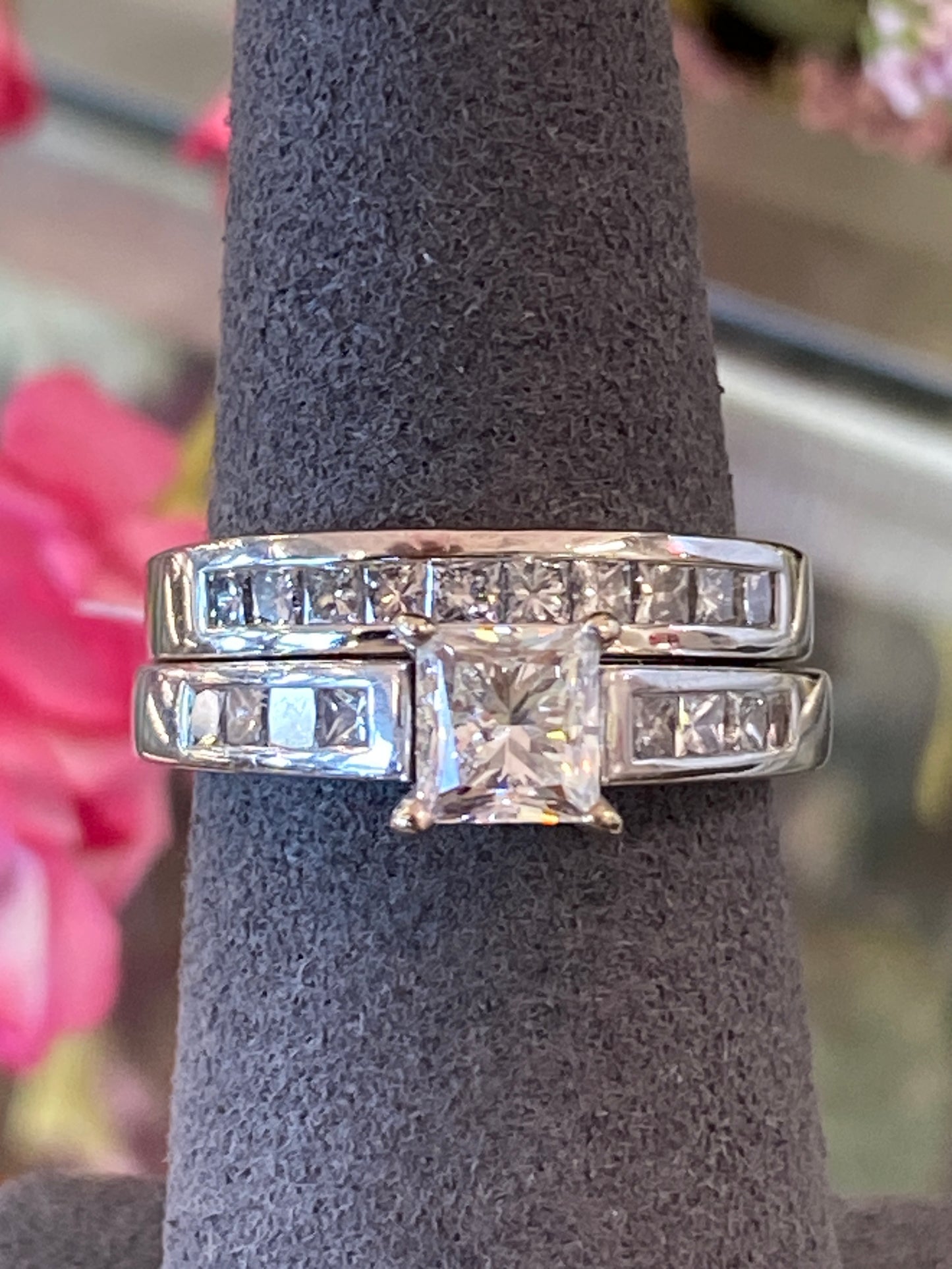 Platinum Diamond Wedding Set