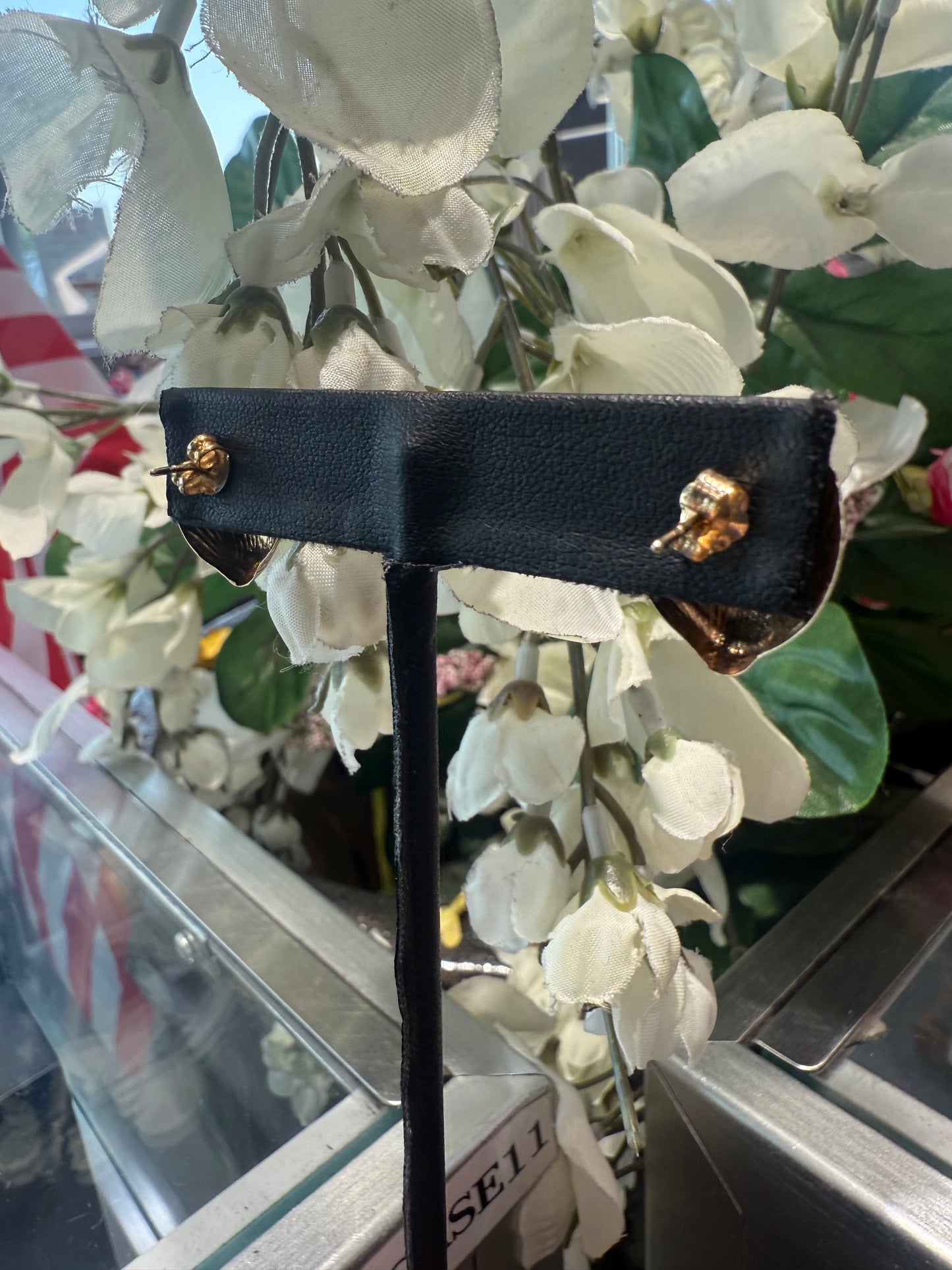 Gold earrings
