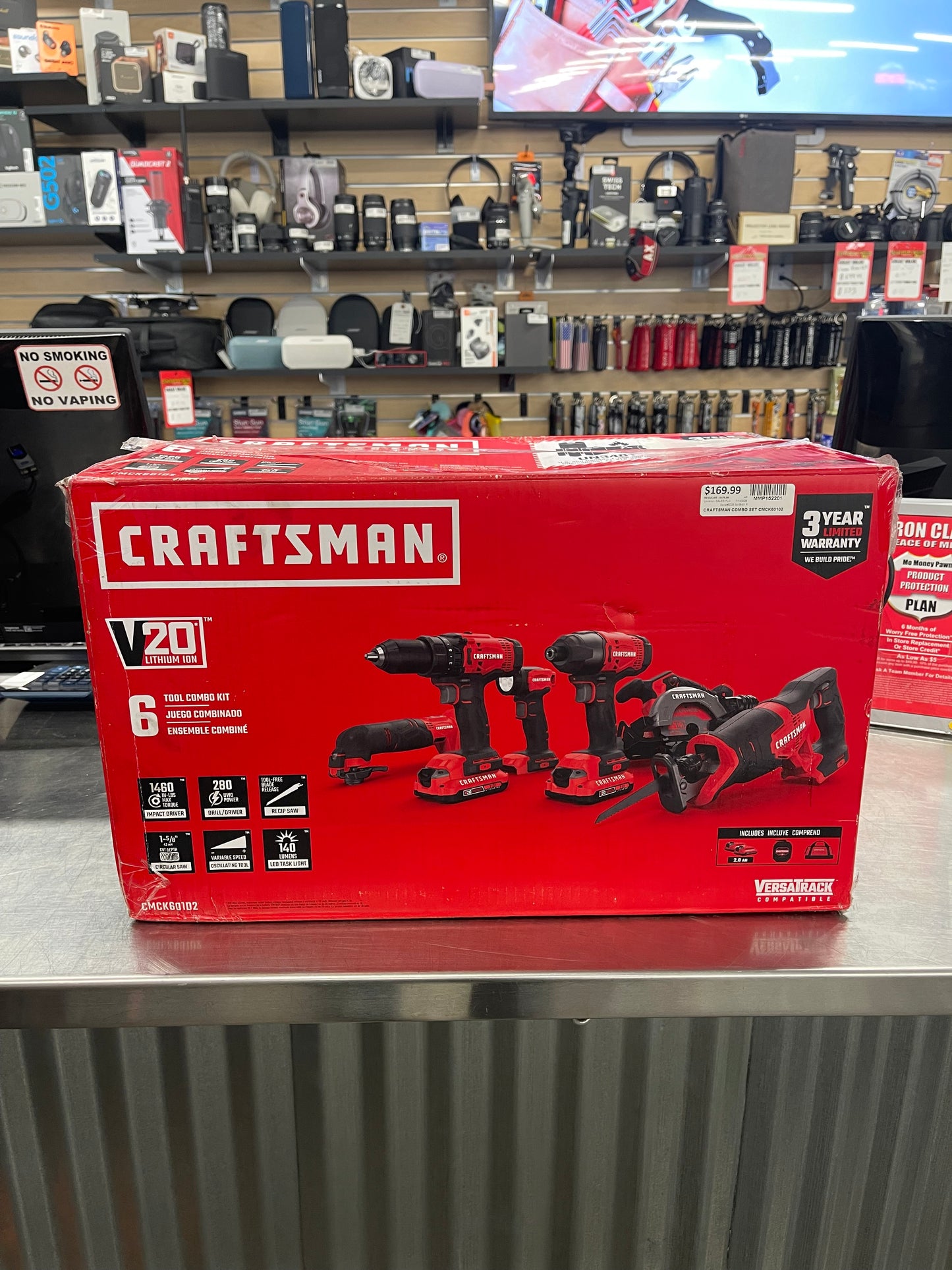 6 Pc Craftsman Cordless Tool Combo Kit (152201) MMP