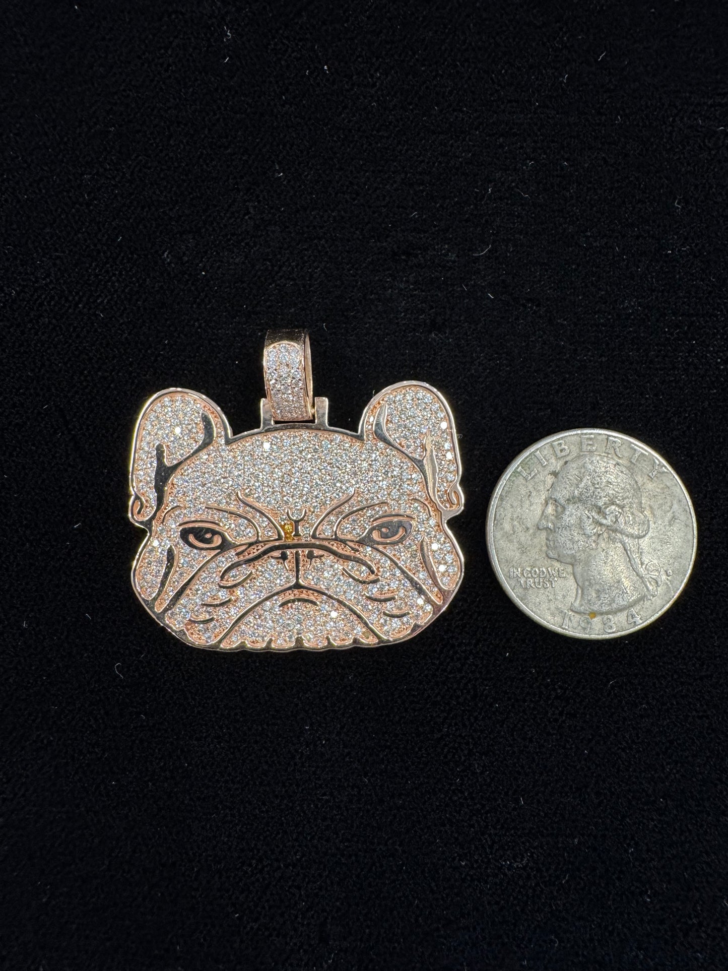French Bulldog Diamond Pendant