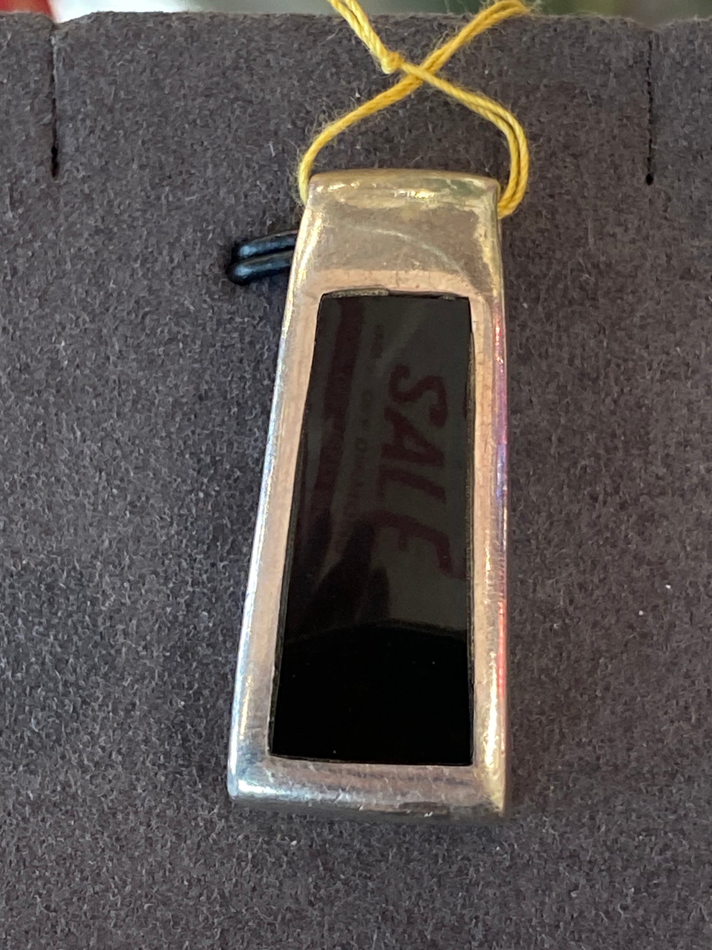 Silver Charm With Colored Stone