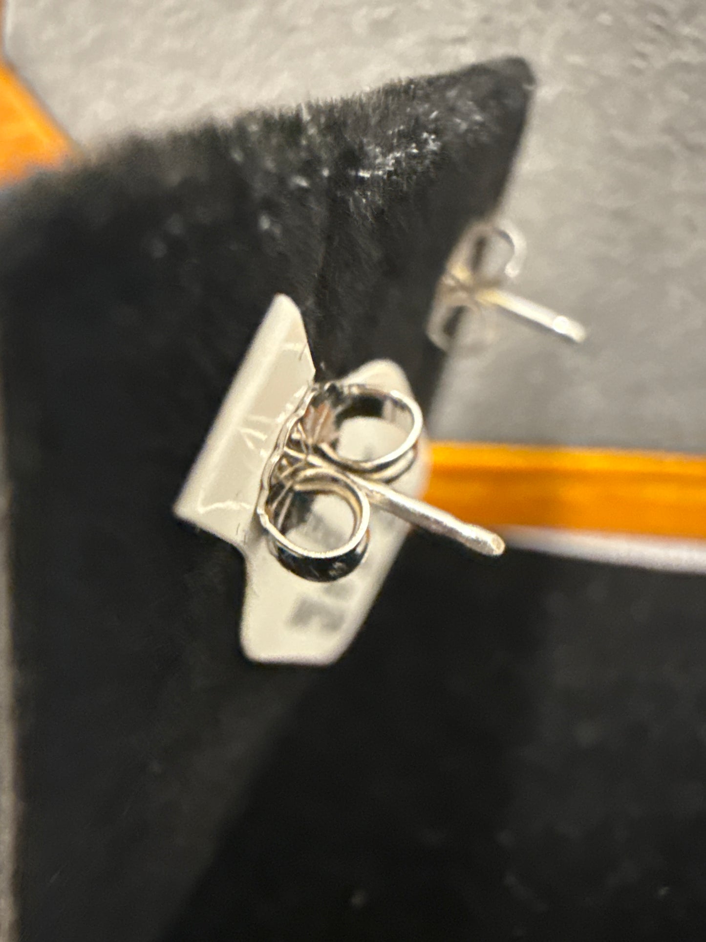 White gold studs