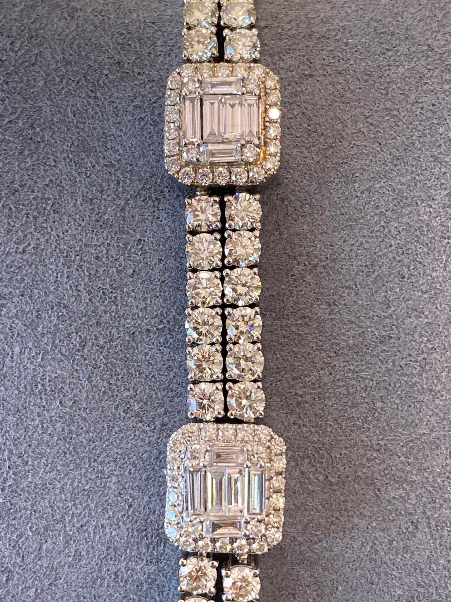 14k White Gold Diamond Bracelet