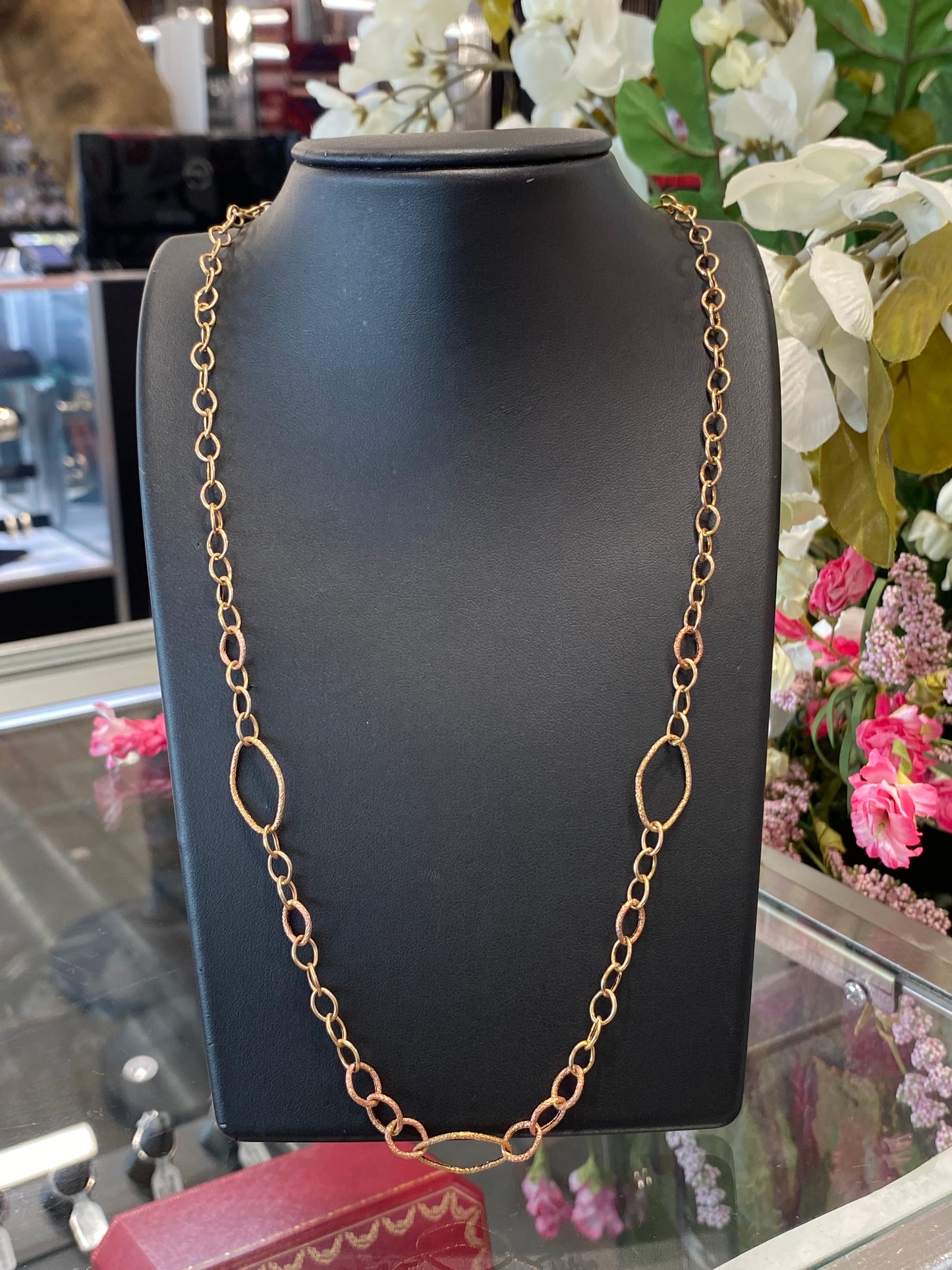 14k Two Tone Fashion Chain