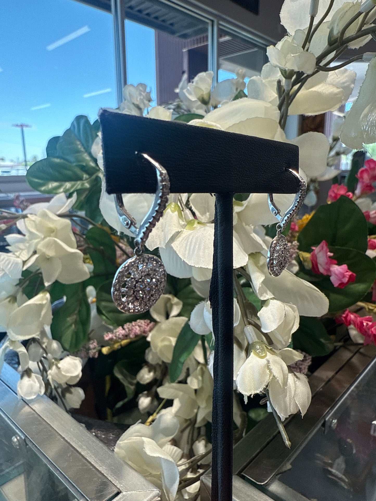 Silver earrings