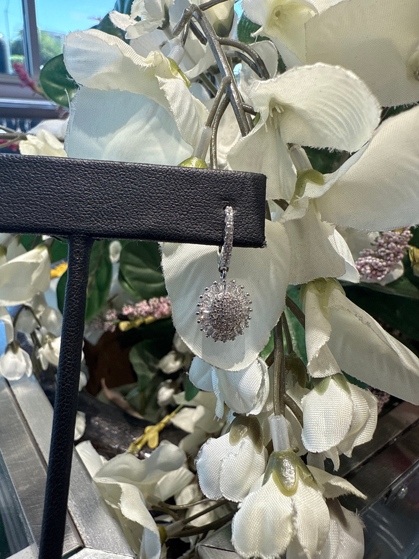 Silver earrings