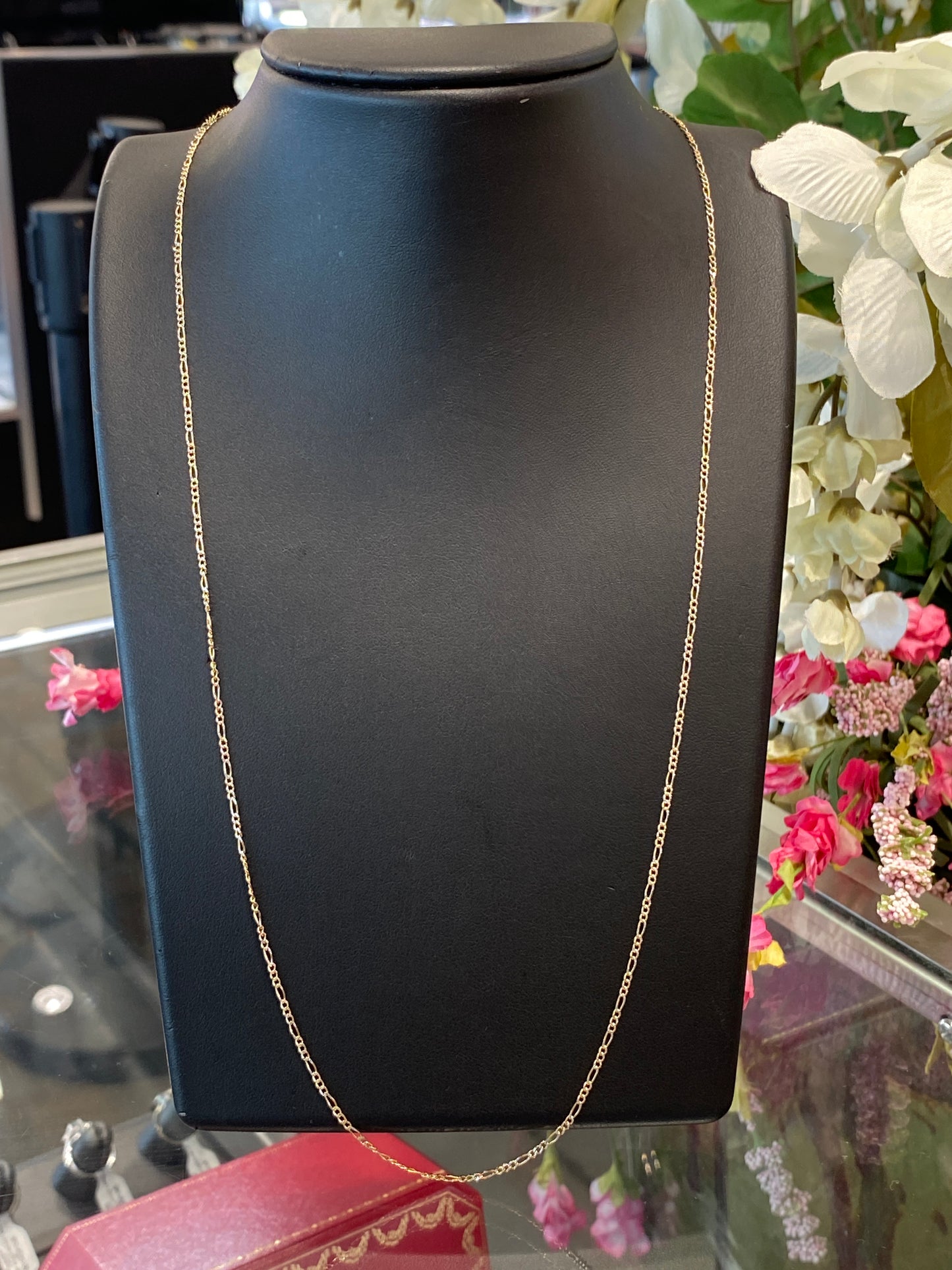 14k Two Tone Fígaro Chain