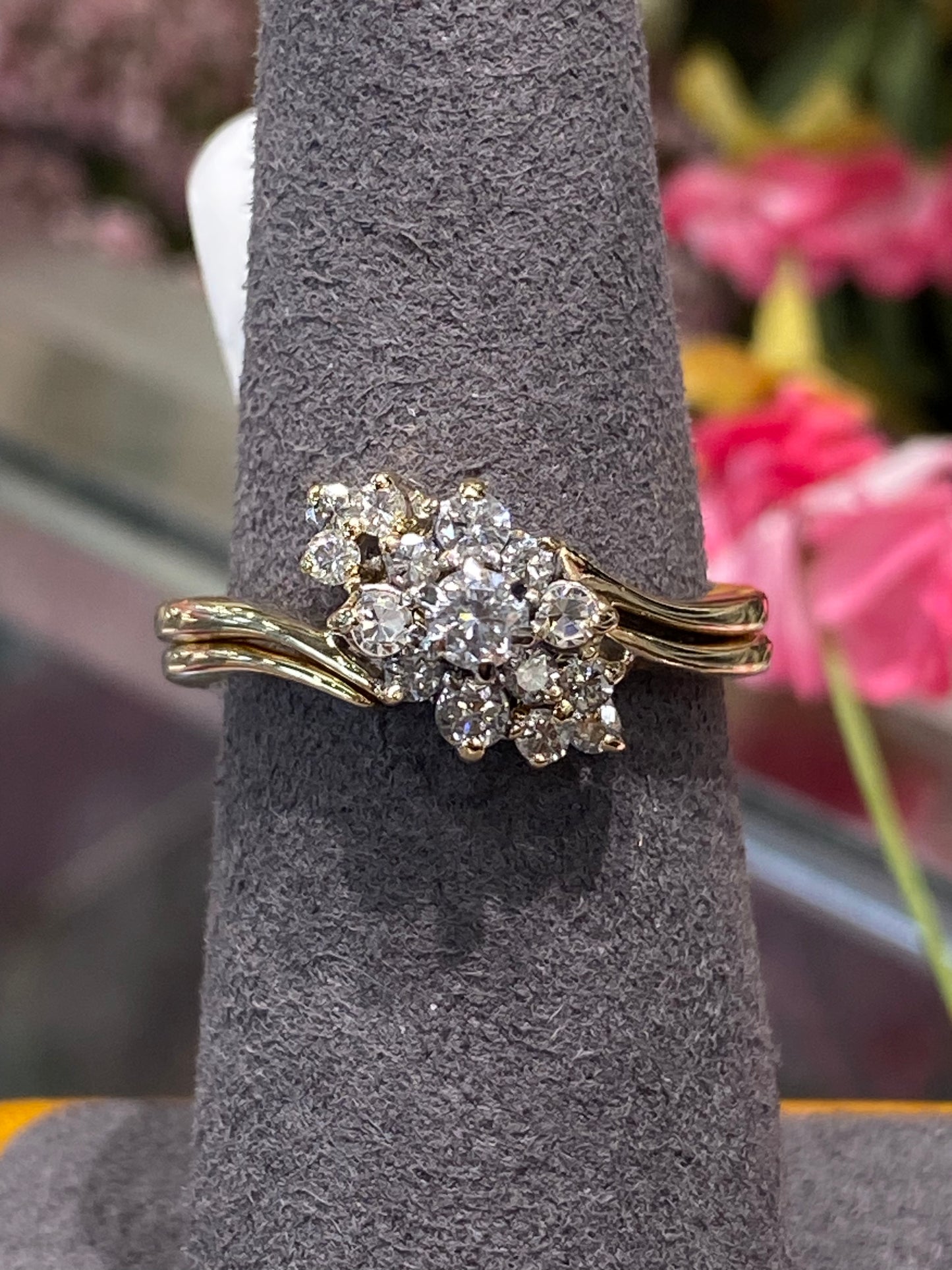 14k Yellow Gold Diamond Ring