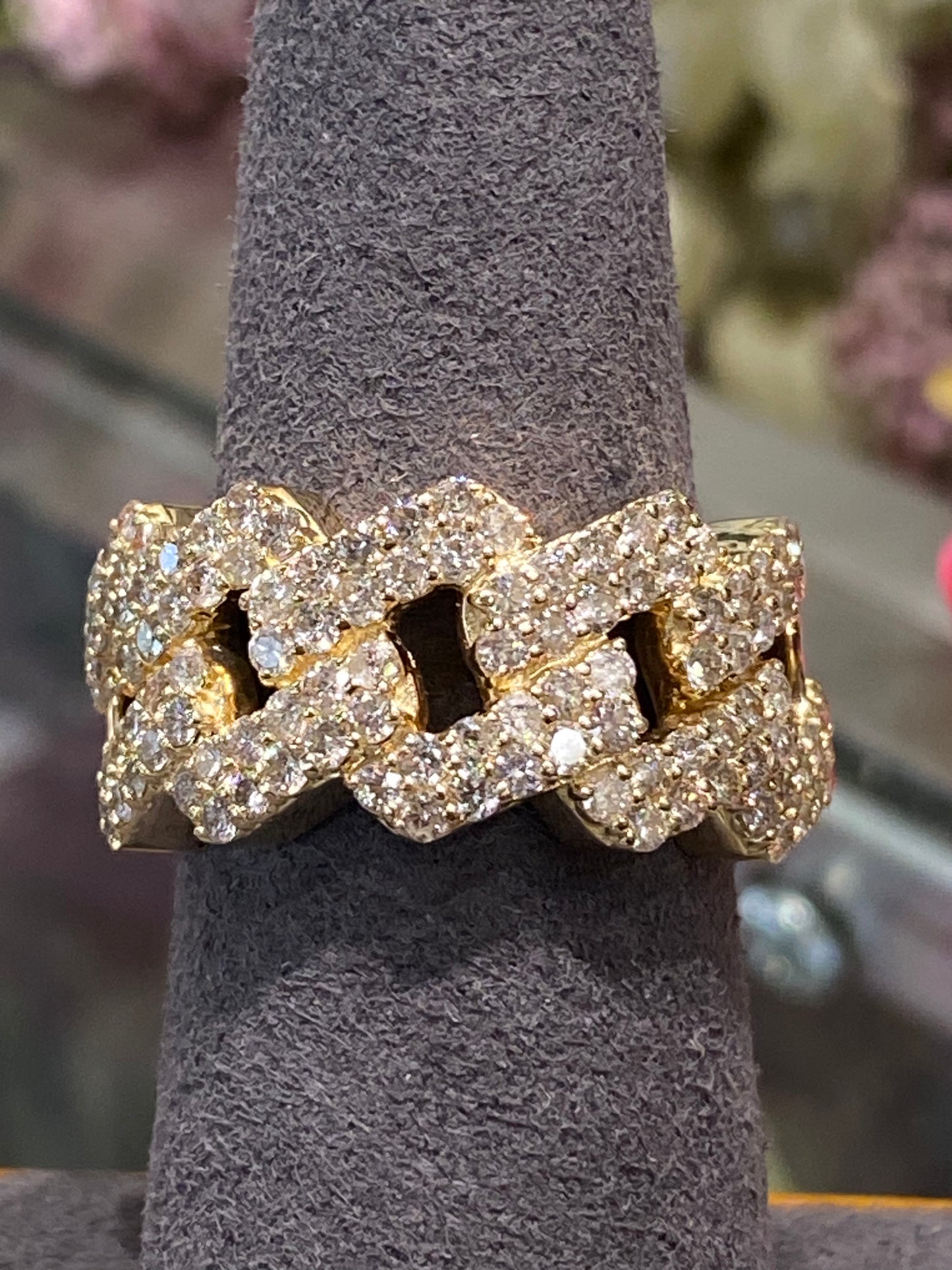 14k Yellow Gold Diamond Ring