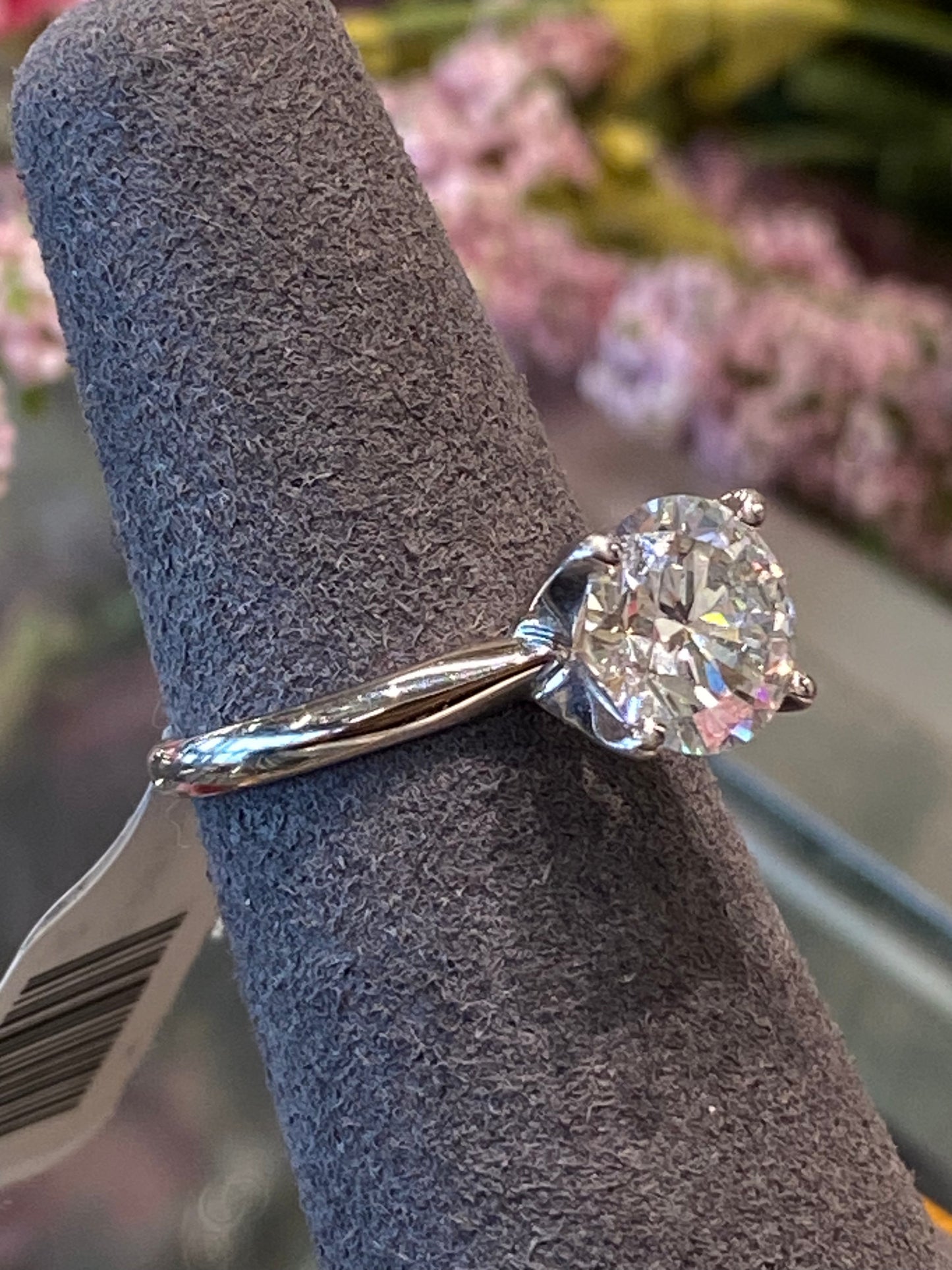 14k White Gold Lab Diamond Engagement Ring