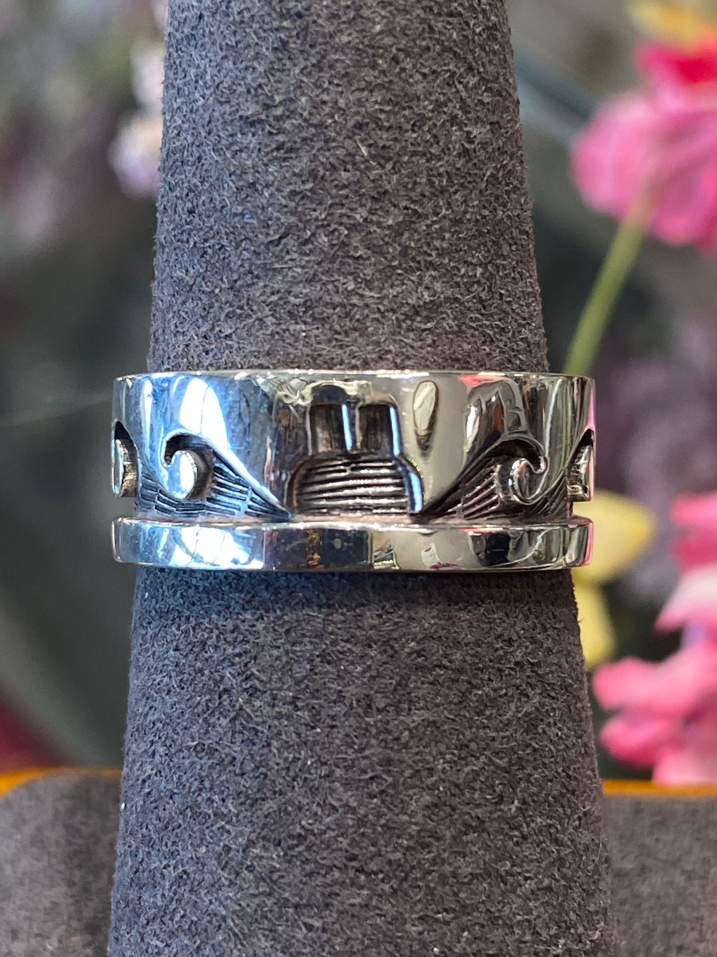 Silver Band With Design