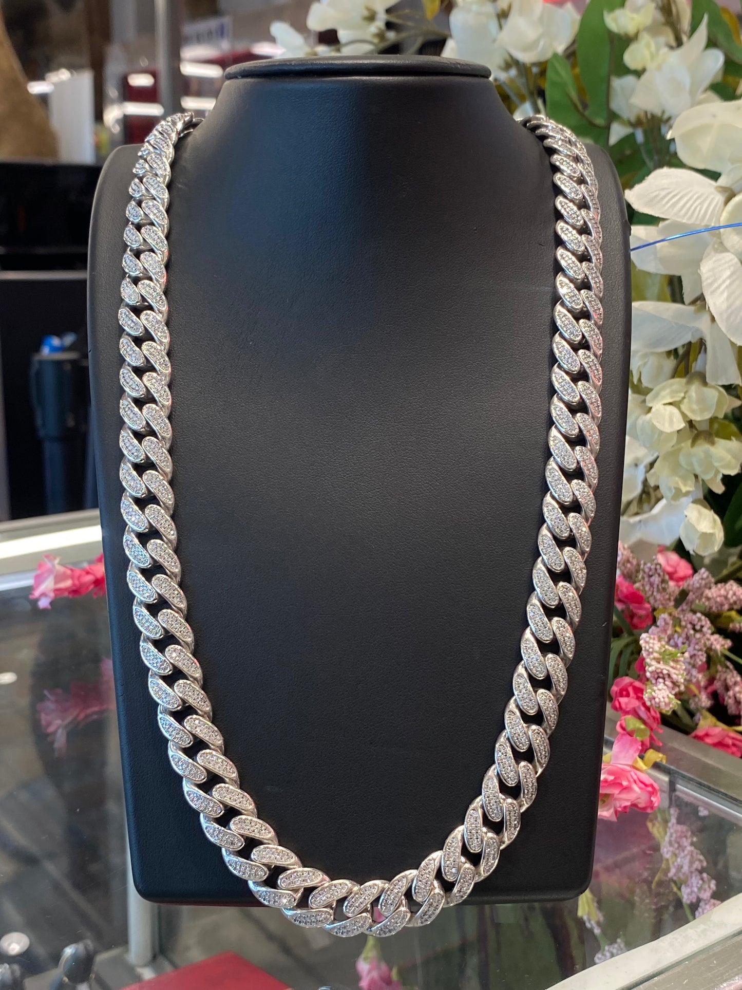 Silver Cuban Style Chain
