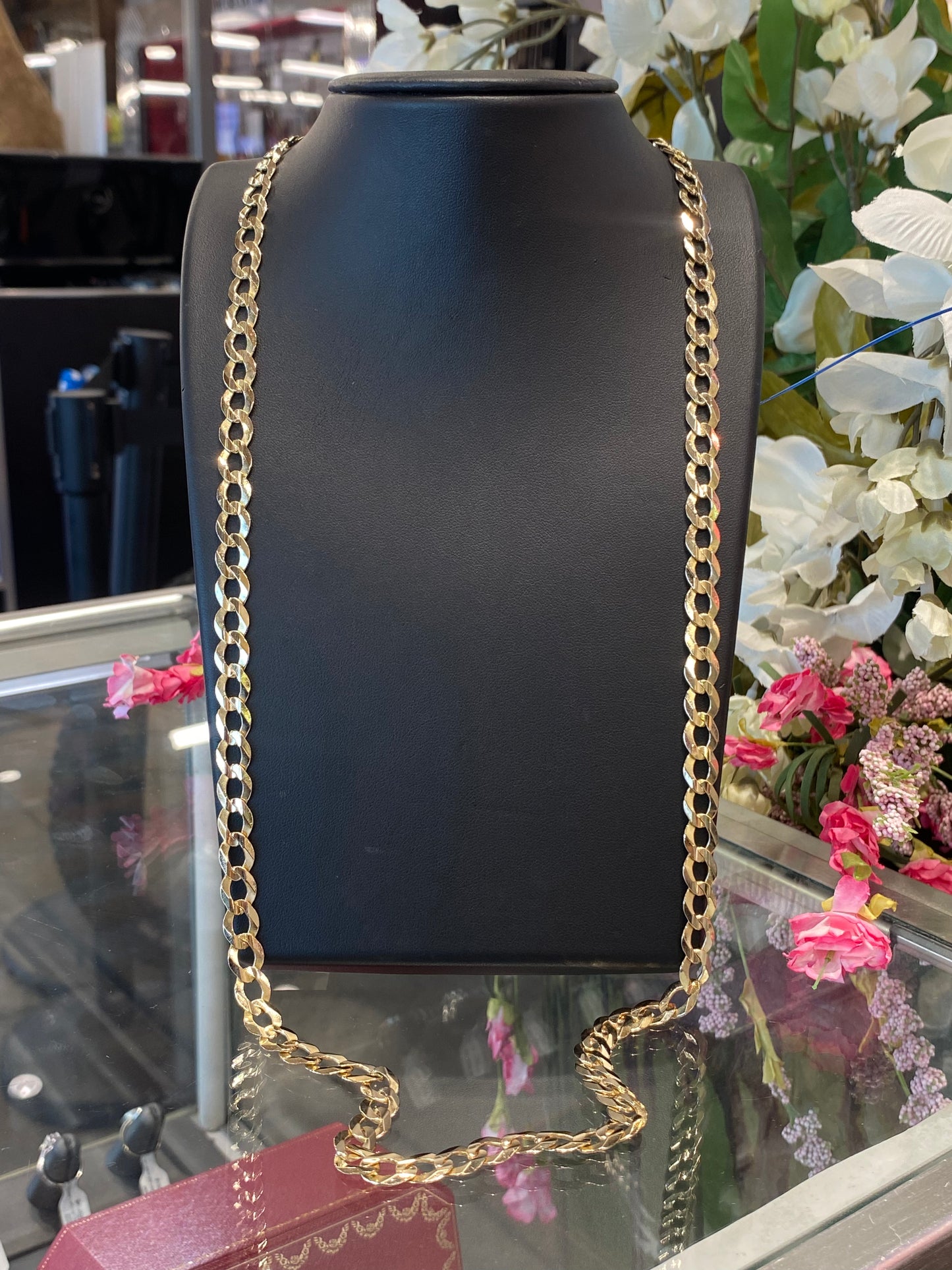 14k Yellow Gold Curb Chain