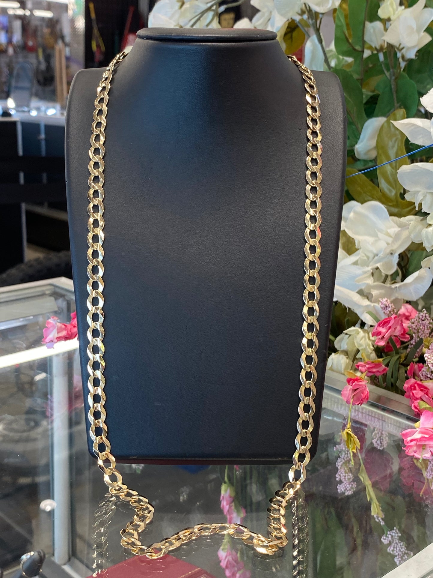 14k Yellow Gold Curb Chain