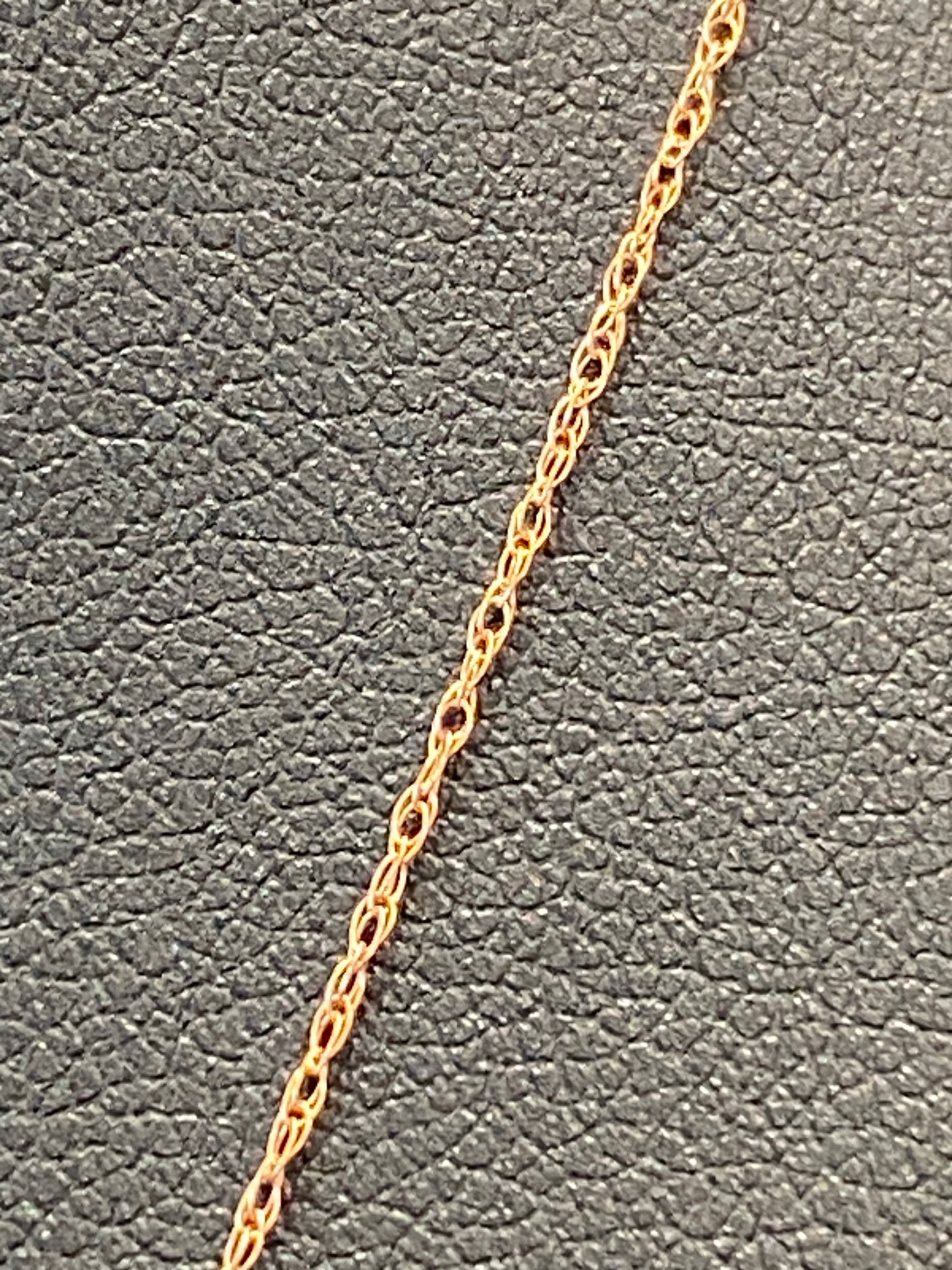 14k Rose Gold Heart Chain