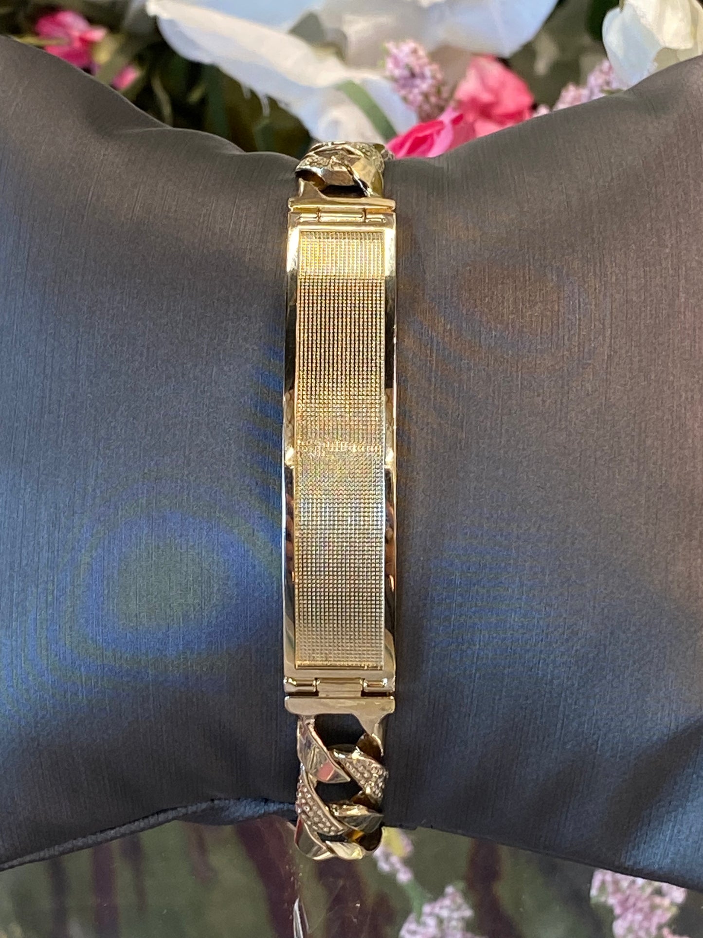 14k Yellow Gold ID Bracelet