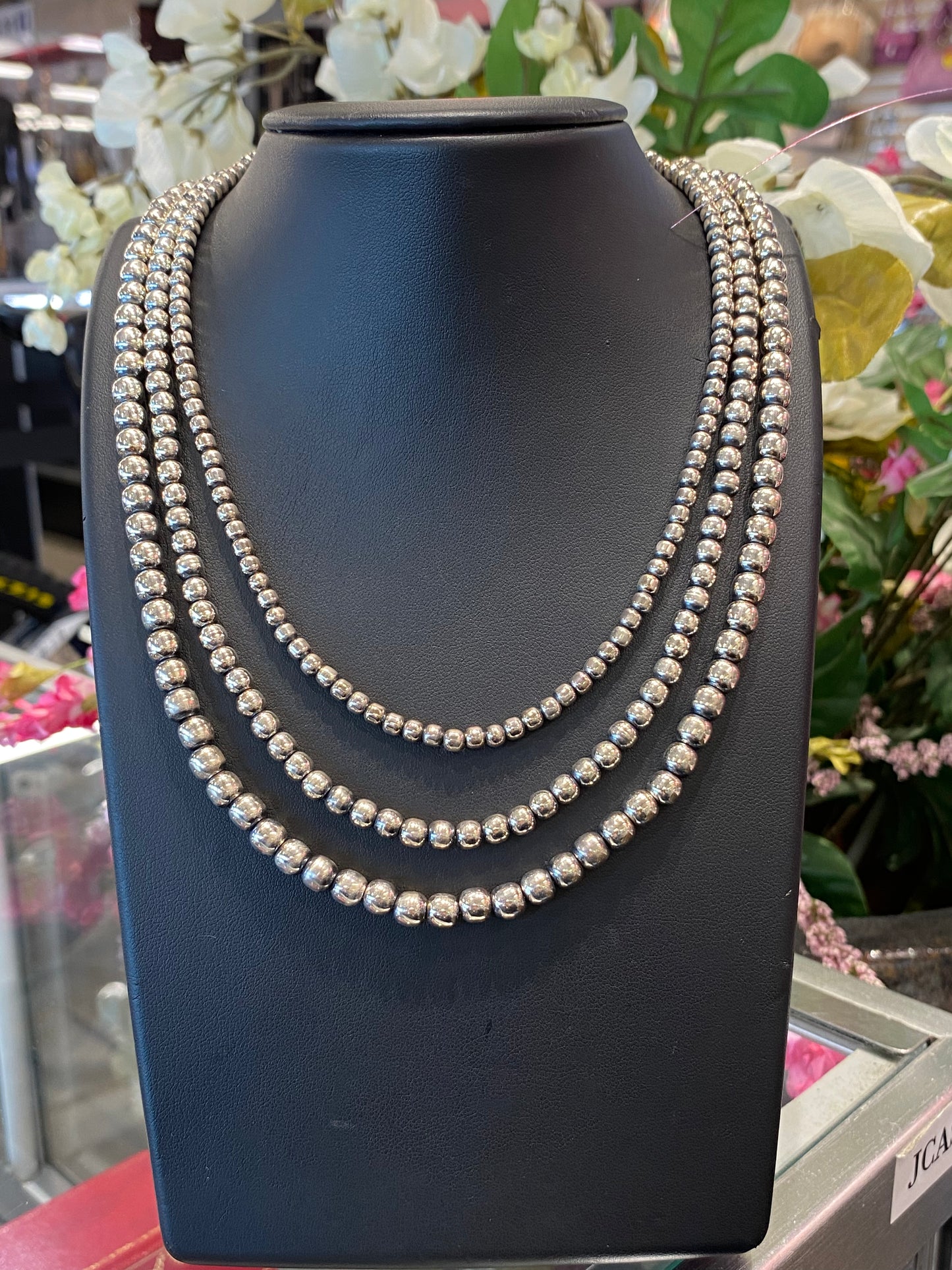 Silver Beaded Chain